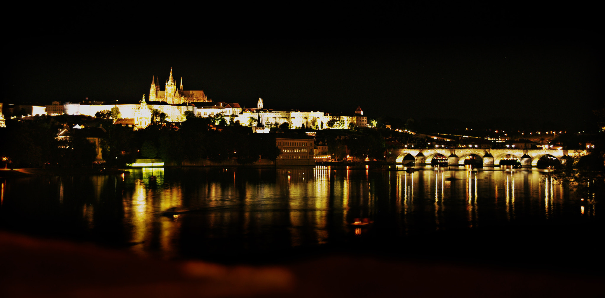 Pentax K-7 sample photo. Castle at night photography