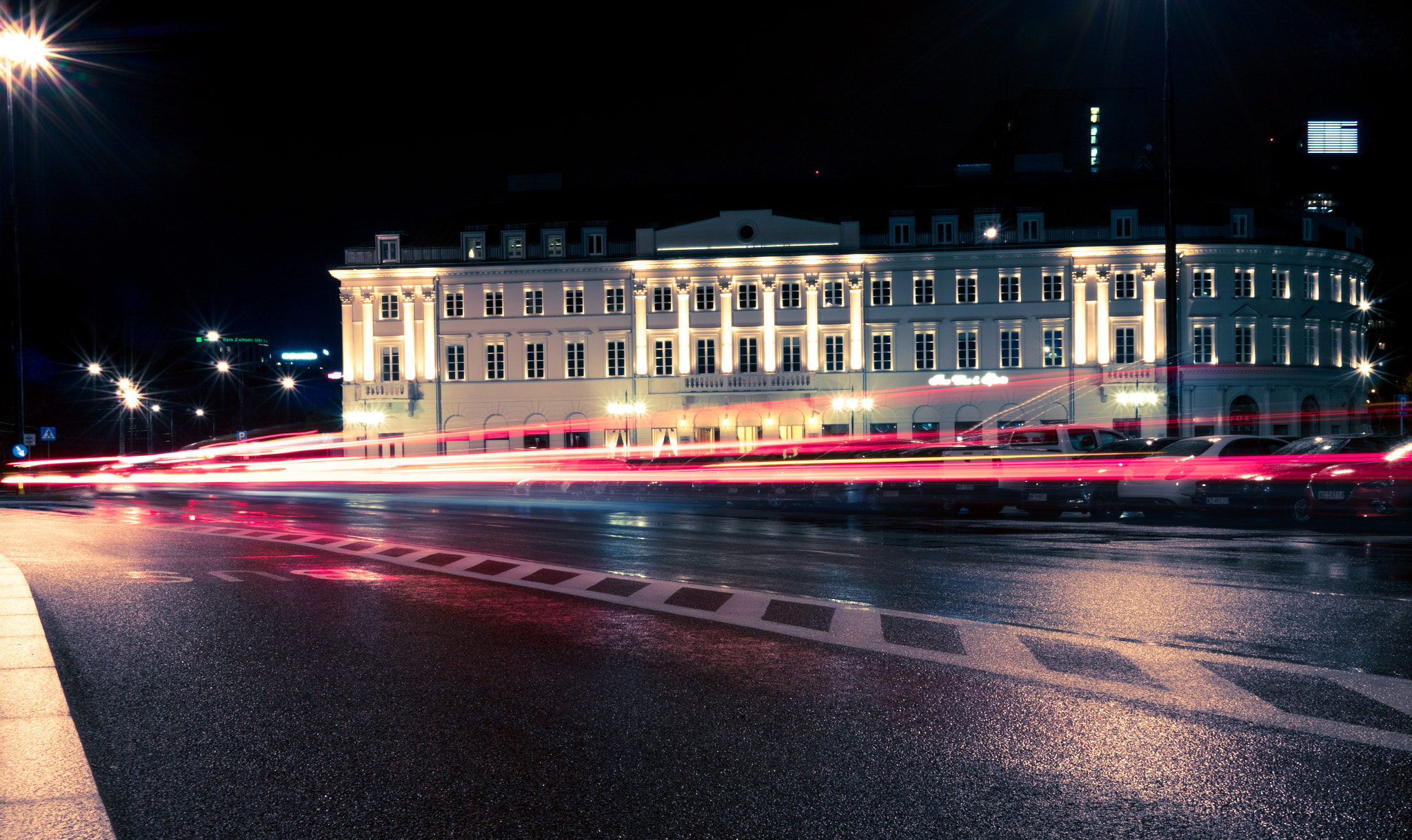 Panasonic Lumix DMC-GX8 sample photo. The streets of warsaw at night. photography