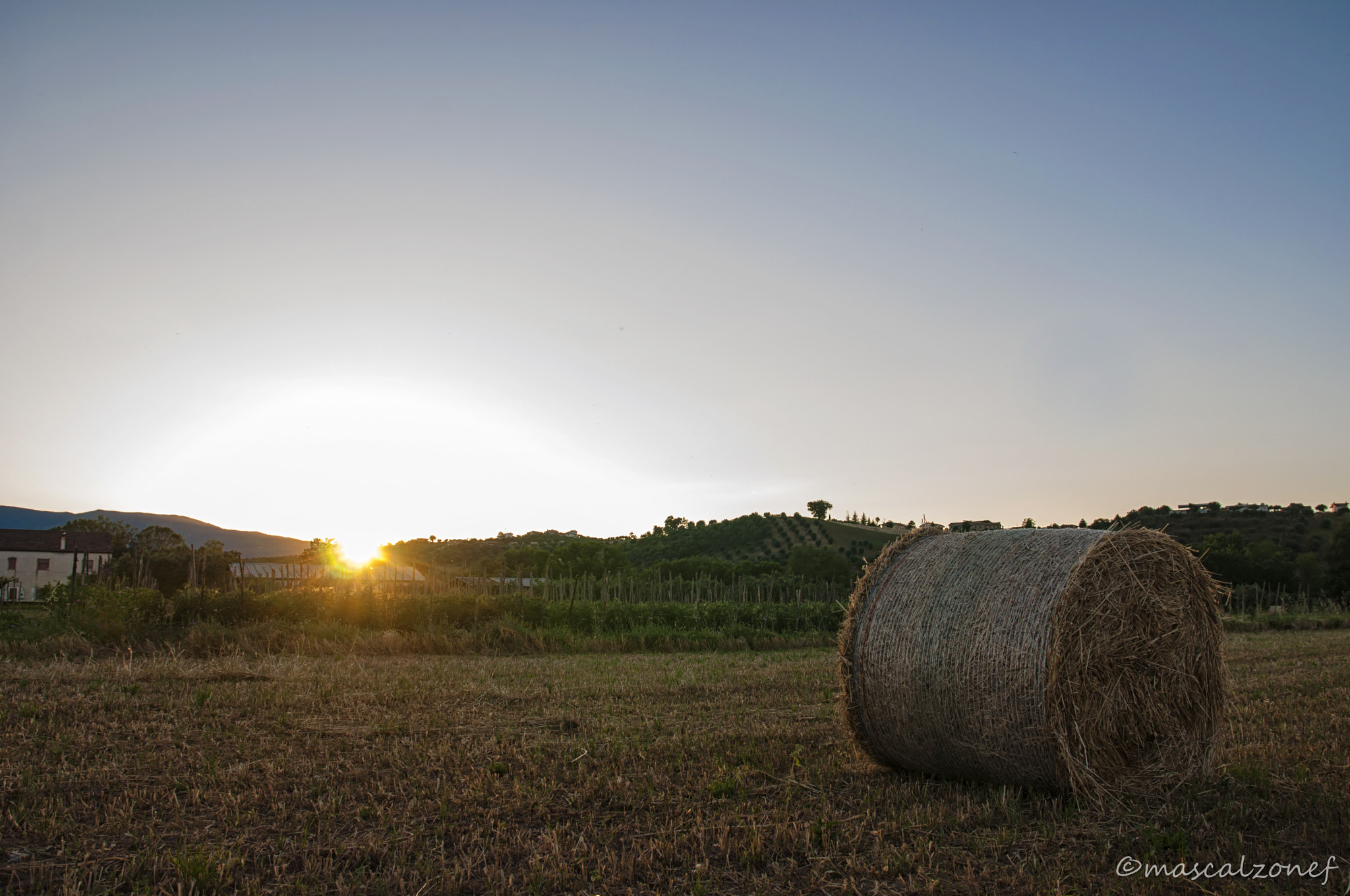 Sigma 17-70mm F2.8-4 DC Macro OS HSM | C sample photo. Hay in sunset photography