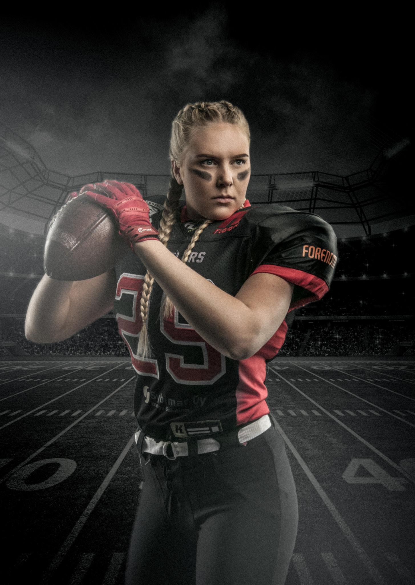 Canon EOS 5DS sample photo. Gridiron woman photography