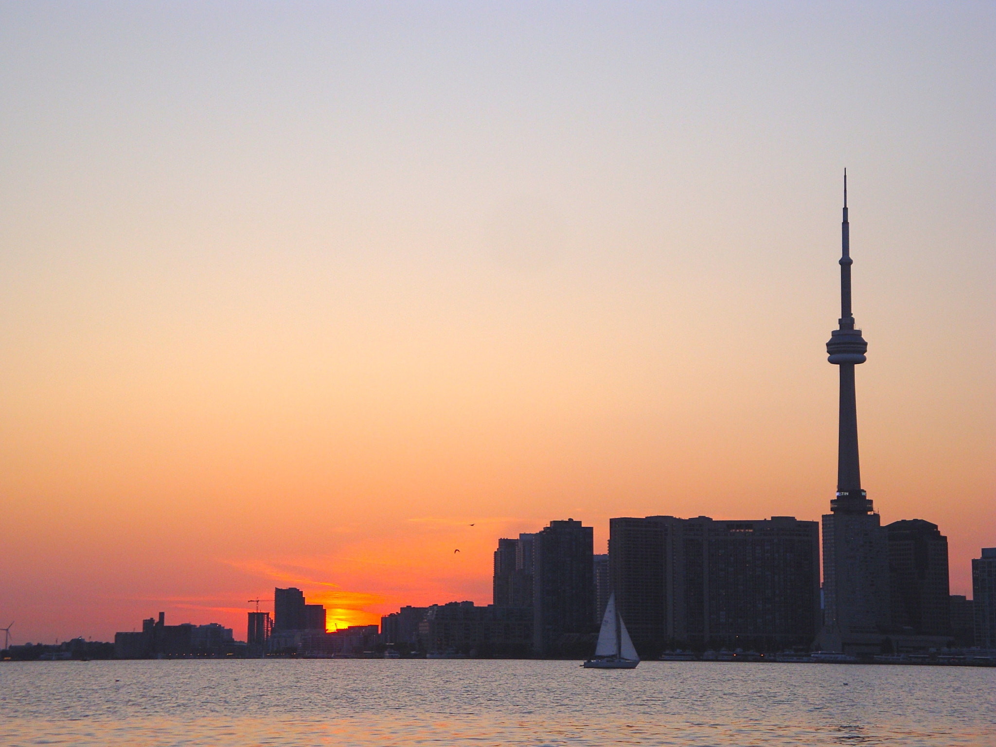 Sony Cyber-shot DSC-W150 sample photo. A summer evening sail in toronto harbour....... photography