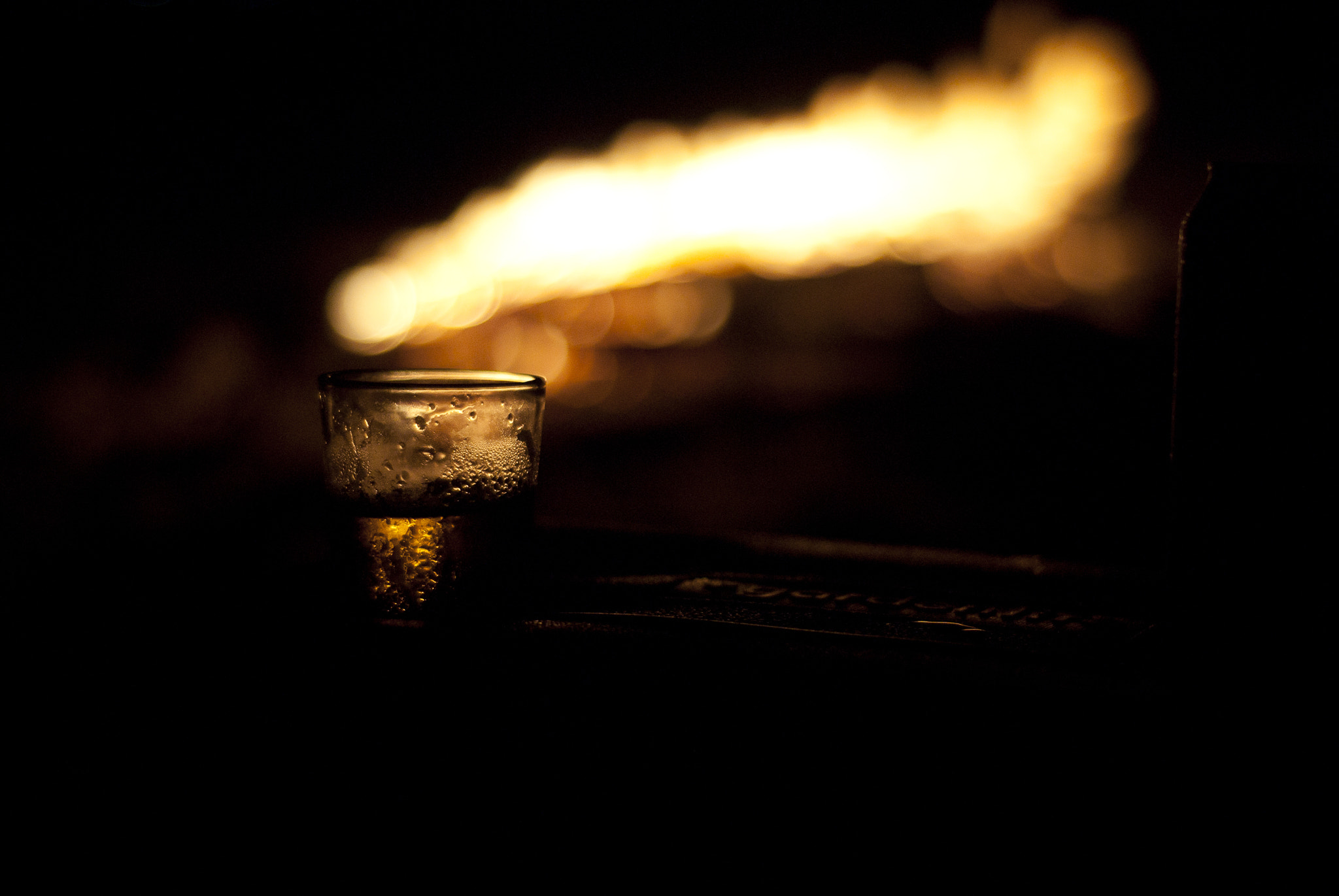 Nikon D3000 + Nikon AF Nikkor 50mm F1.8D sample photo. Drink and fire photography