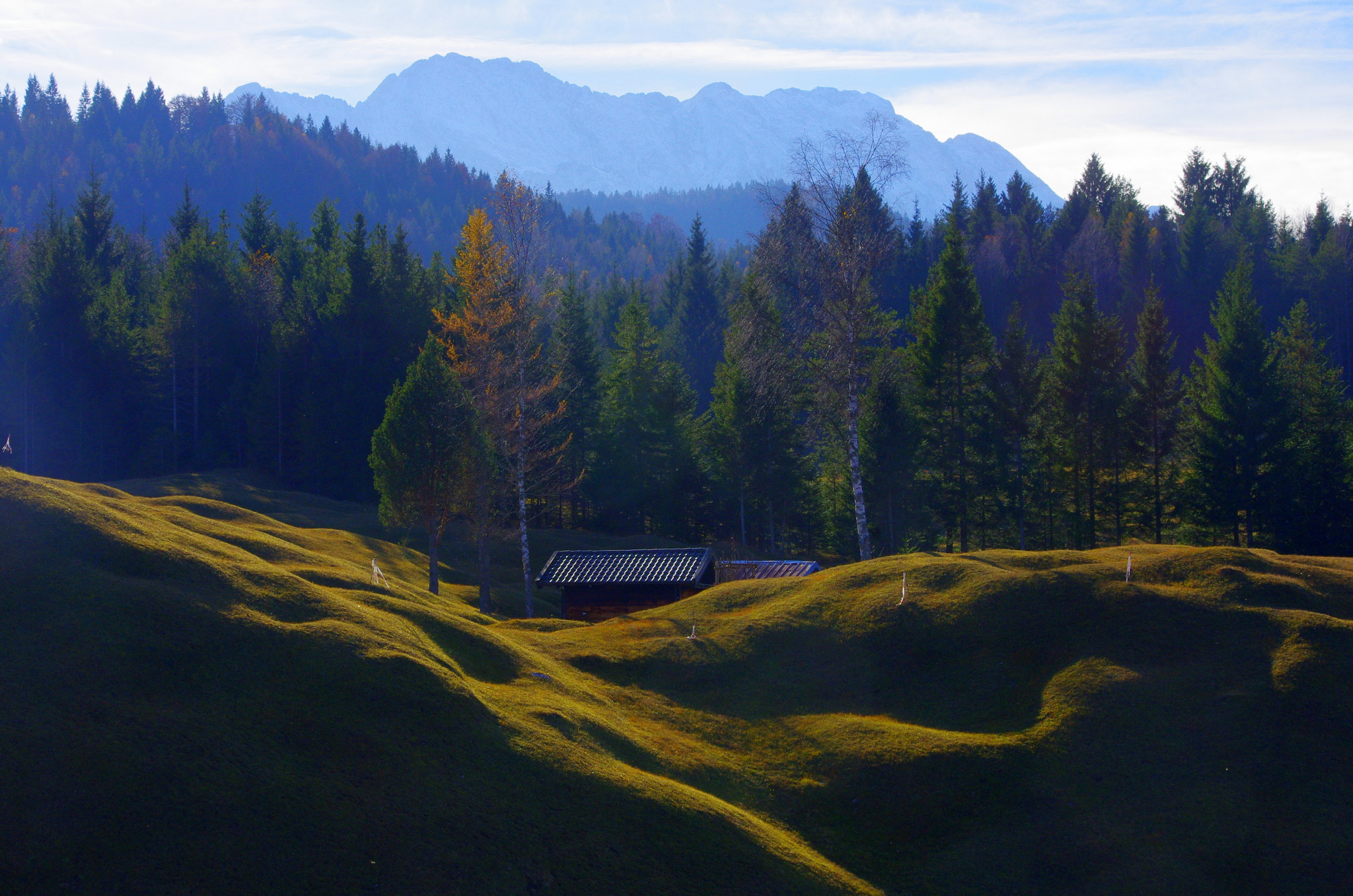 Pentax K-5 sample photo. Hillrocks near mittenwald photography