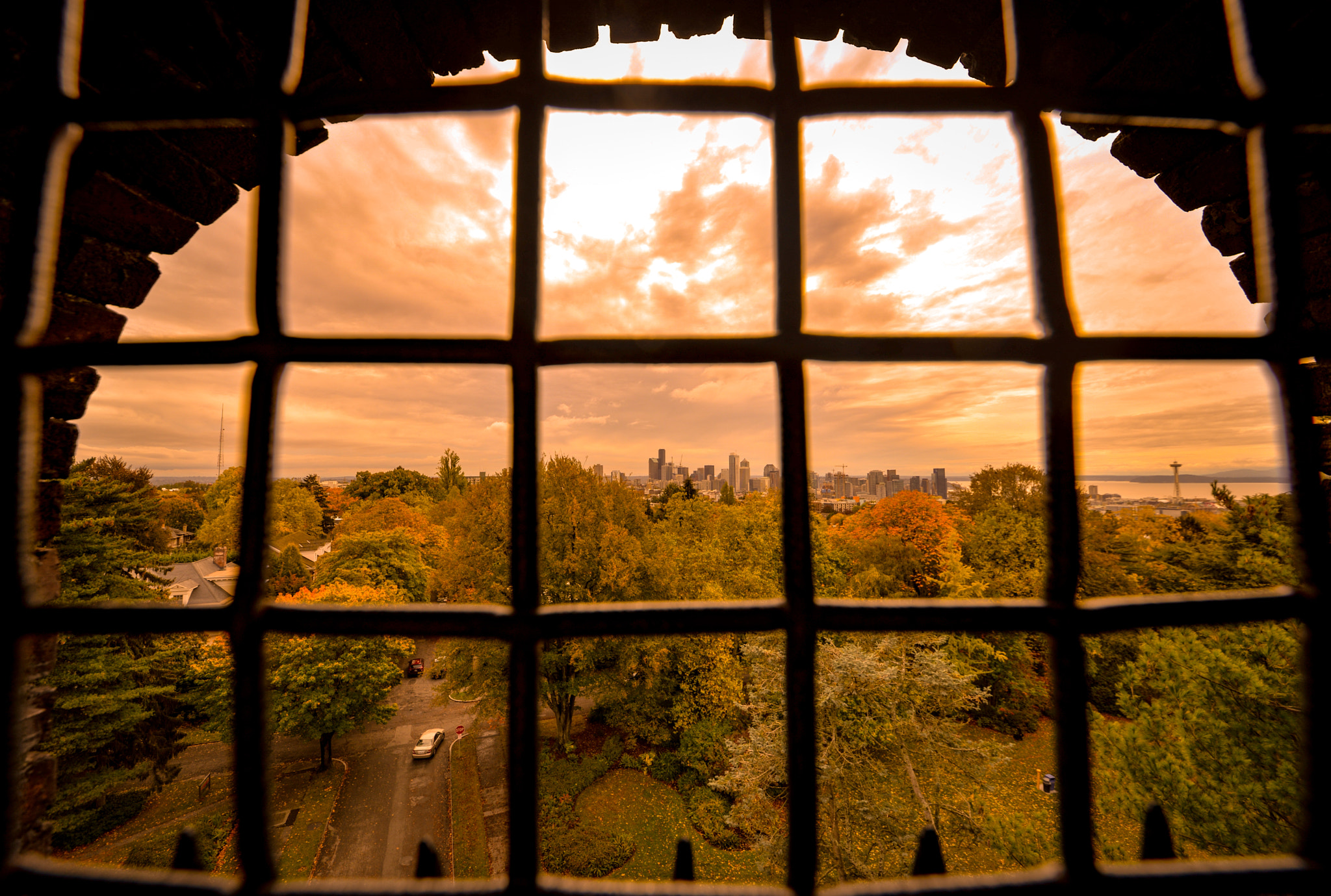 Nikon D610 + Sigma 12-24mm F4.5-5.6 II DG HSM sample photo. Seattle from behind bars photography