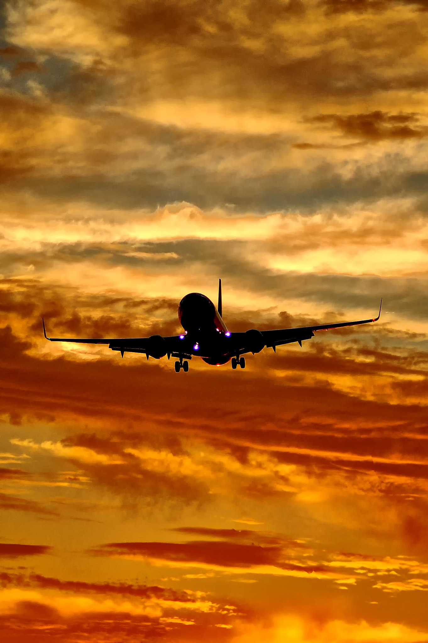Nikon D40 sample photo. Sunset landing photography