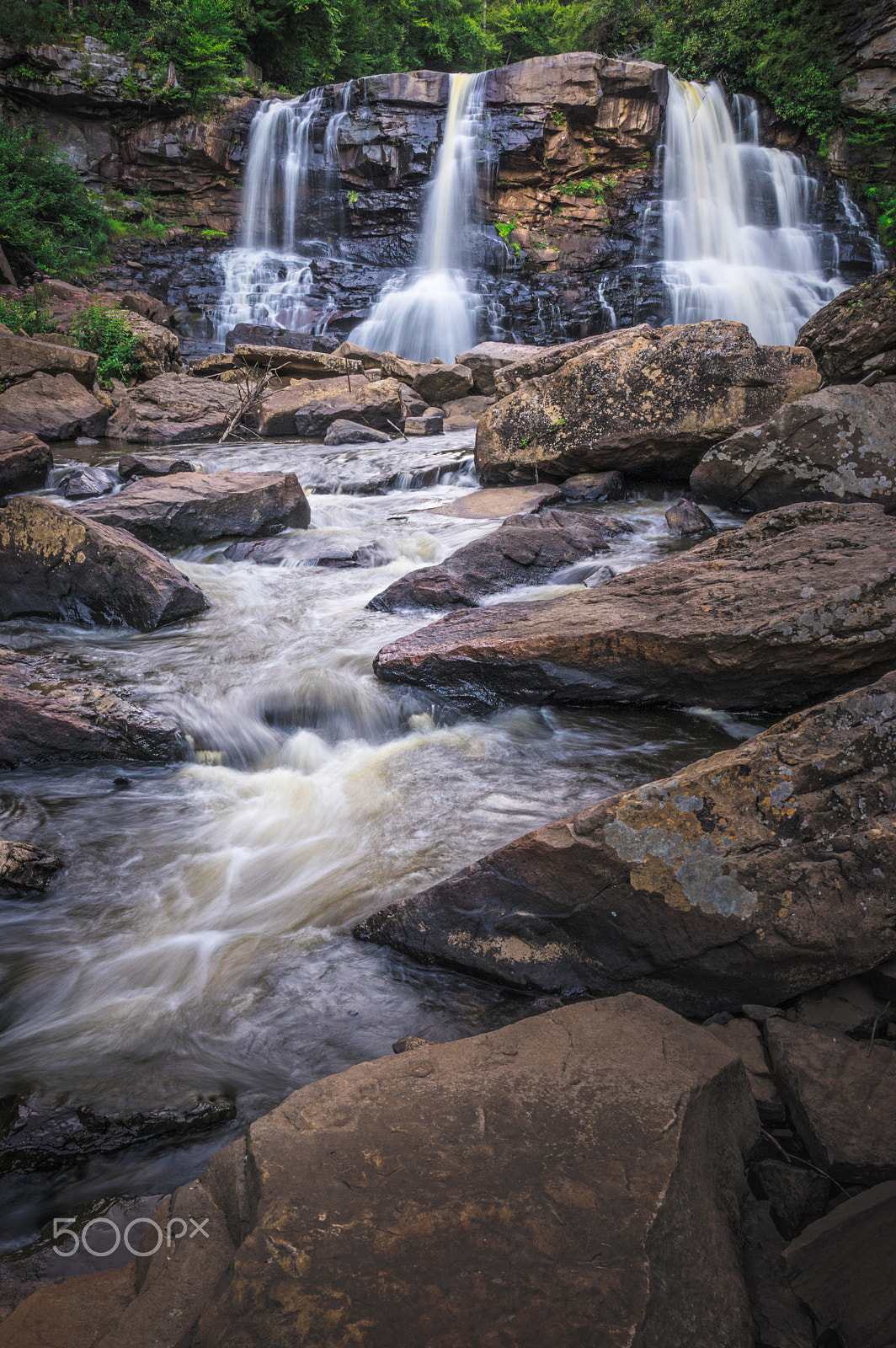 Pentax K-3 II + A Series Lens sample photo. Blackwater falls on the river photography