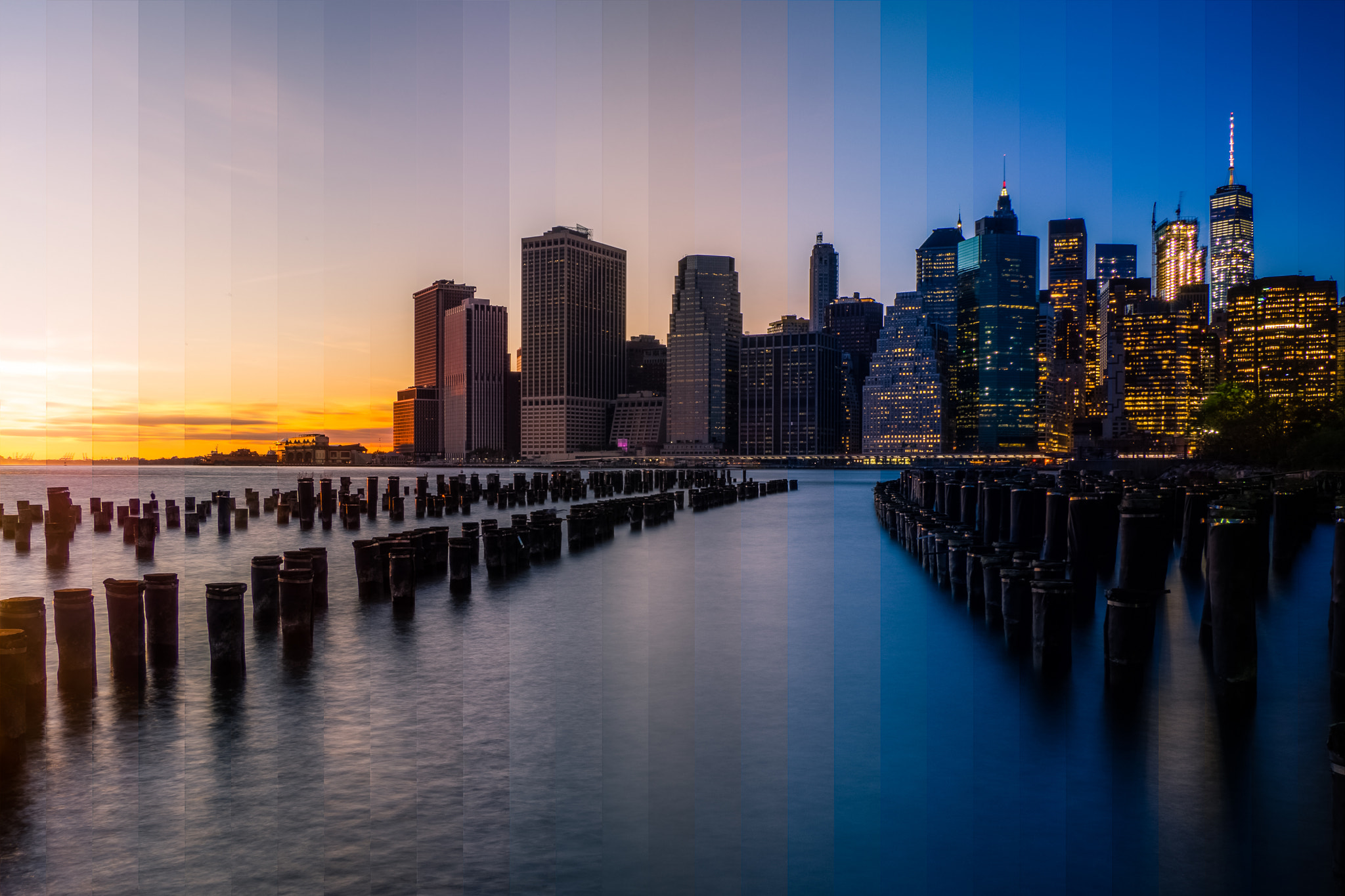 Olympus OM-D E-M10 sample photo. Downtown new york time-slice photography