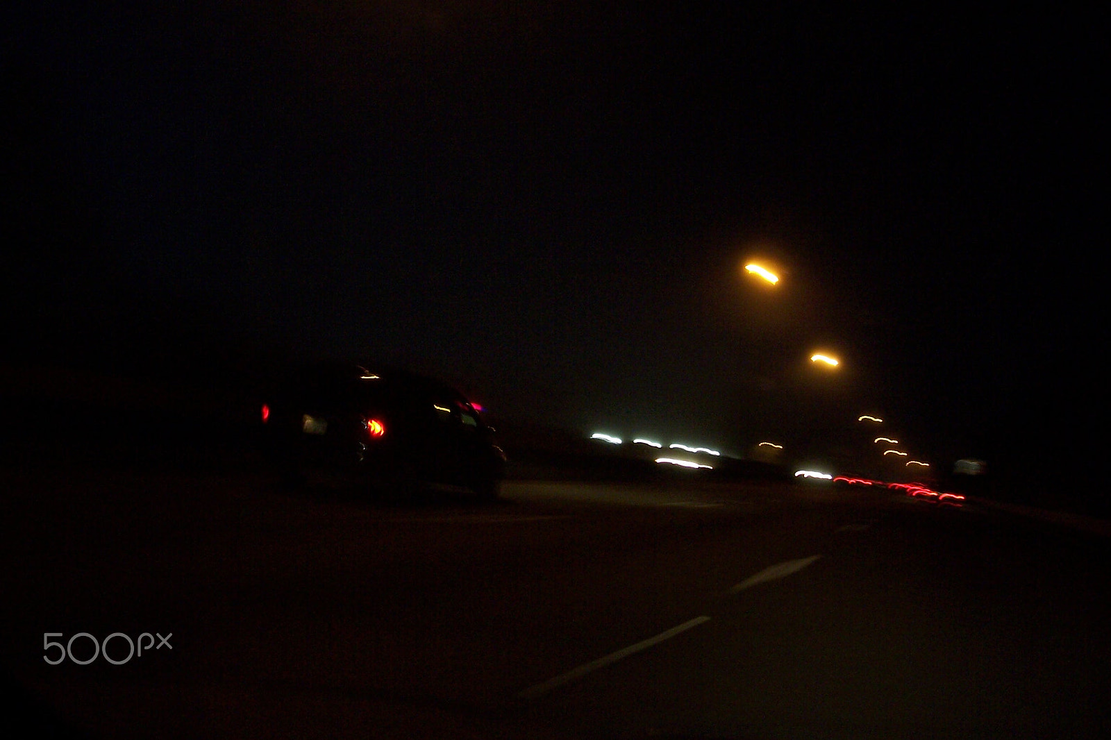 Kodak CX7430 ZOOM DIGITAL CAMERA sample photo. Night drive photography