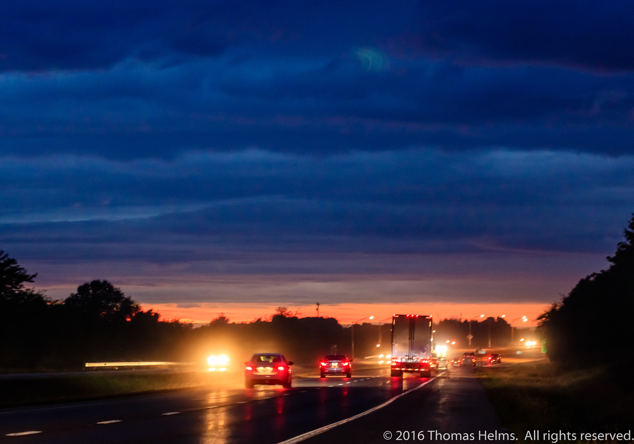 Canon EOS 760D (EOS Rebel T6s / EOS 8000D) sample photo. Sunset on the parkway photography