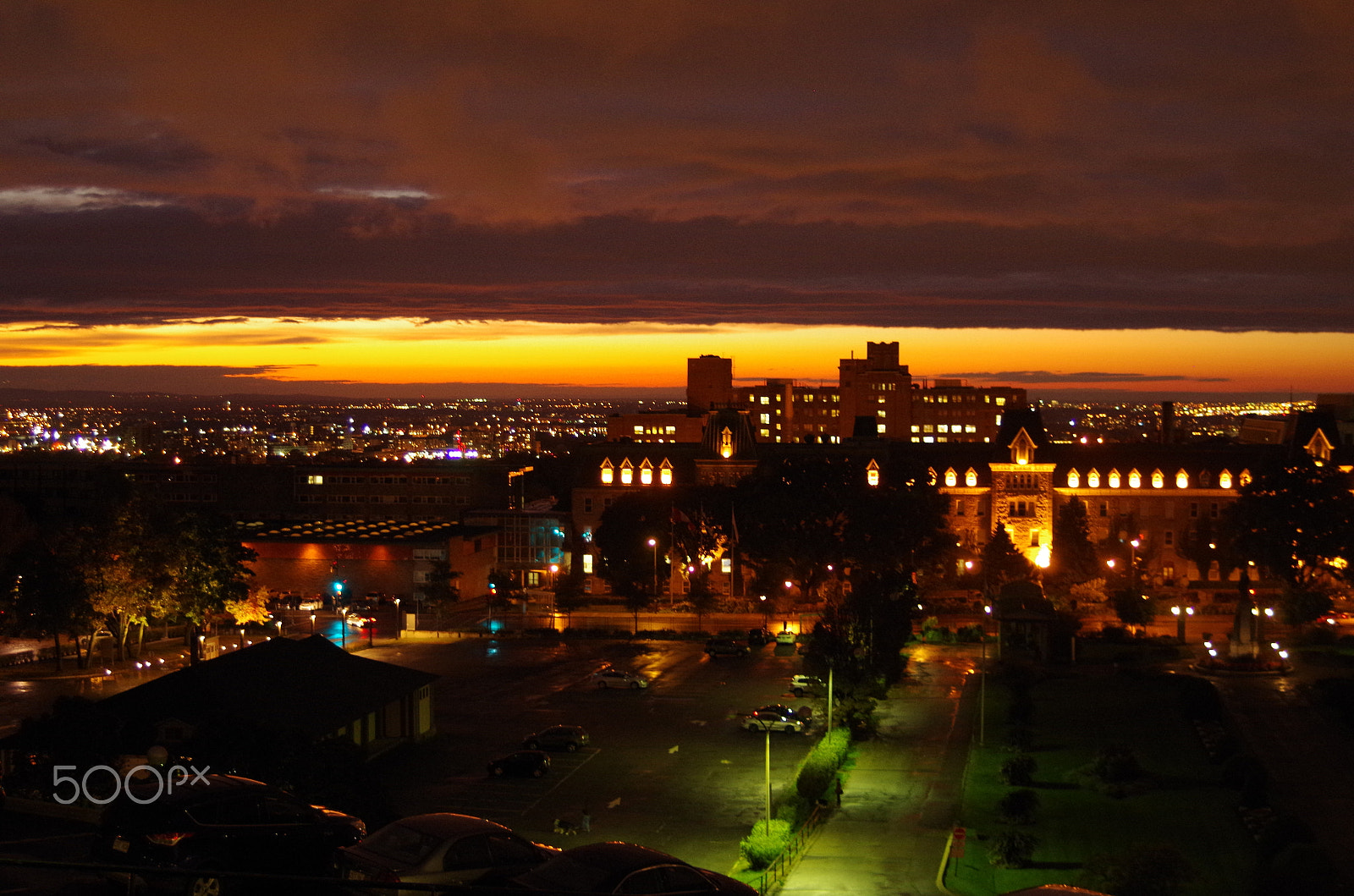 smc PENTAX-F 35-70mm F3.5-4.5 sample photo. Montreal western skies by night photography