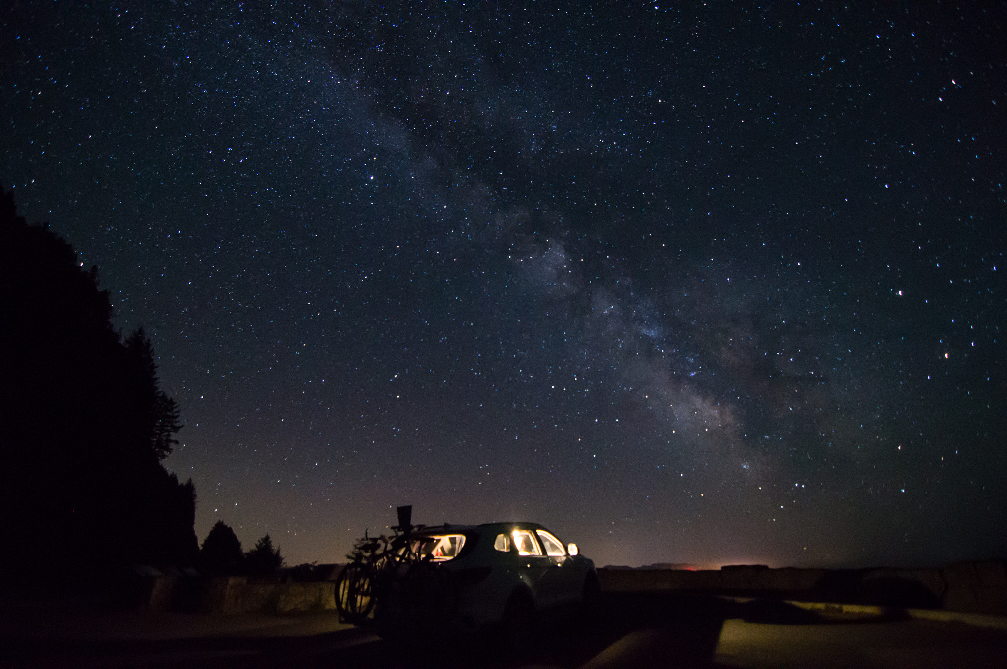 Sony SLT-A57 + 20mm F2.8 sample photo. Parking under the stars photography