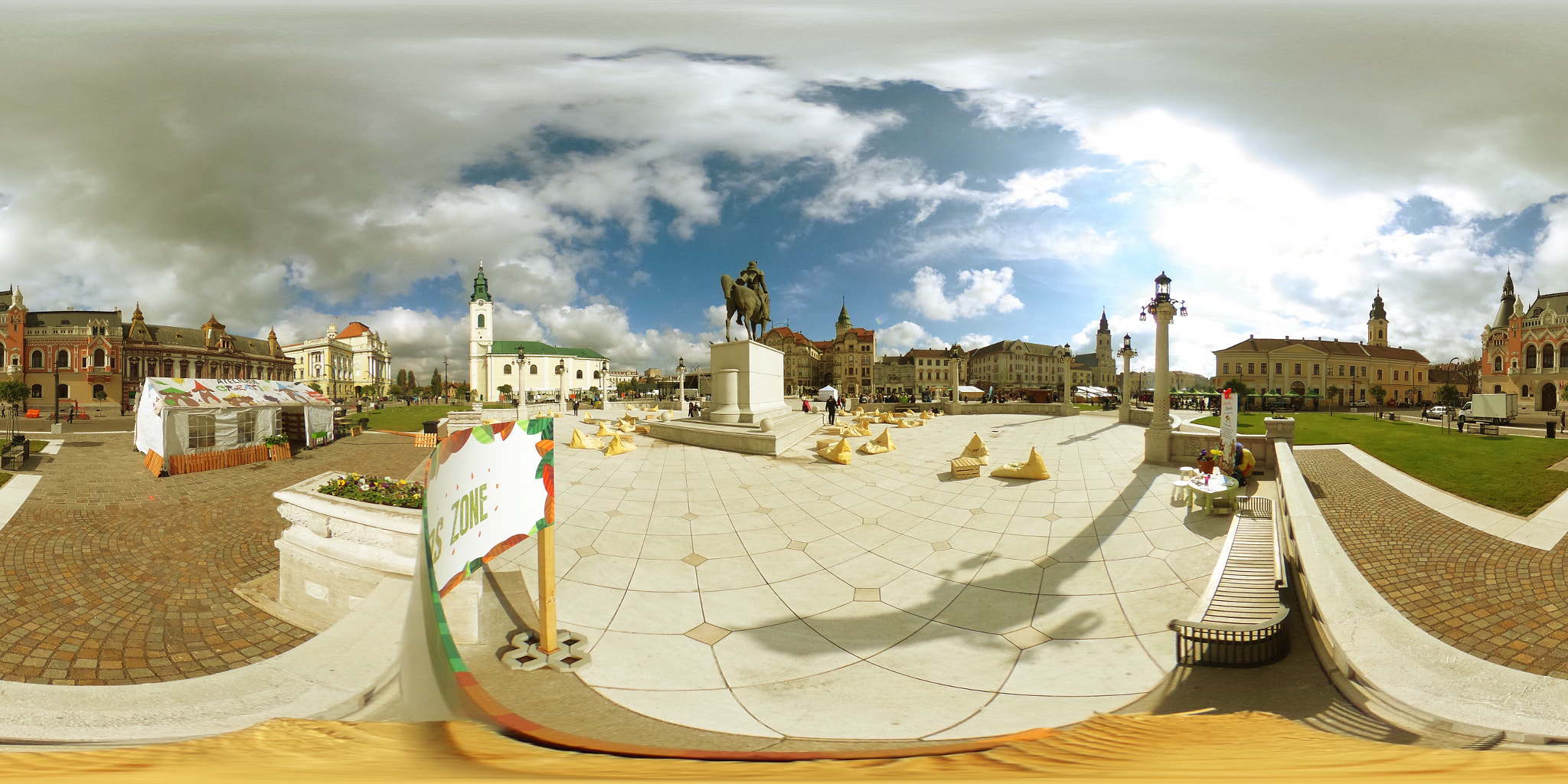 Ricoh Theta S sample photo. 360 in oradea, romania photography