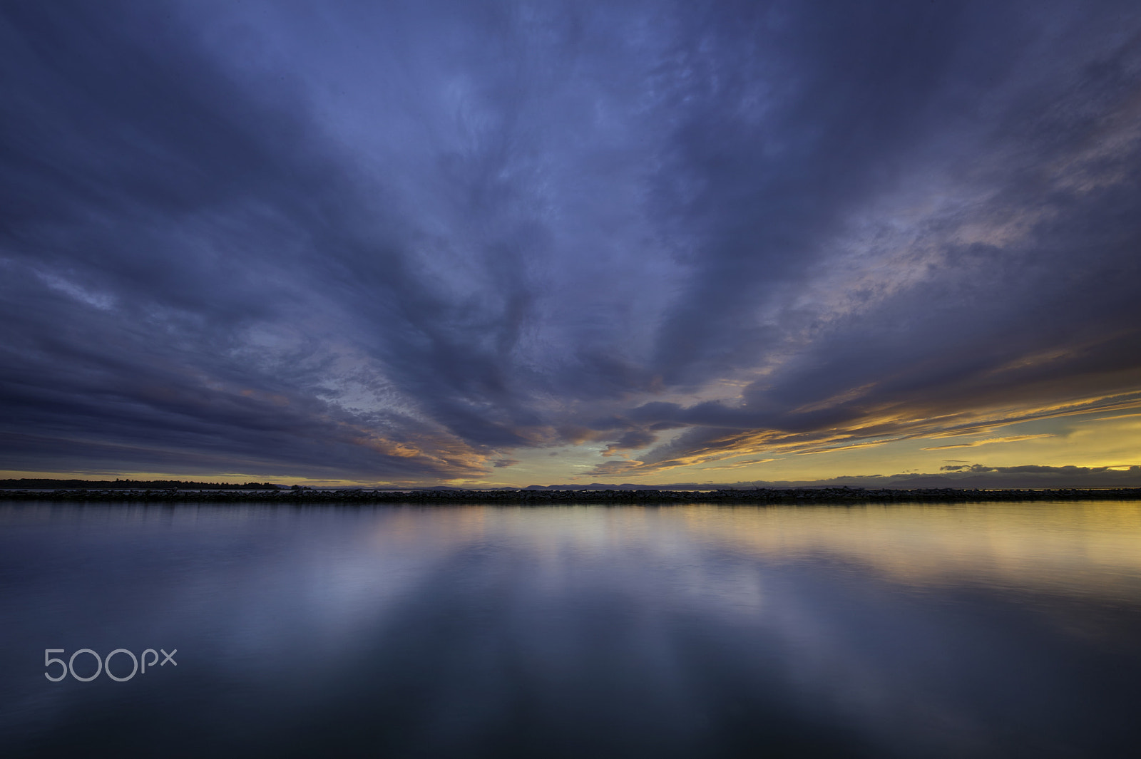 Nikon D3S sample photo. Reflection of sky at sunset photography