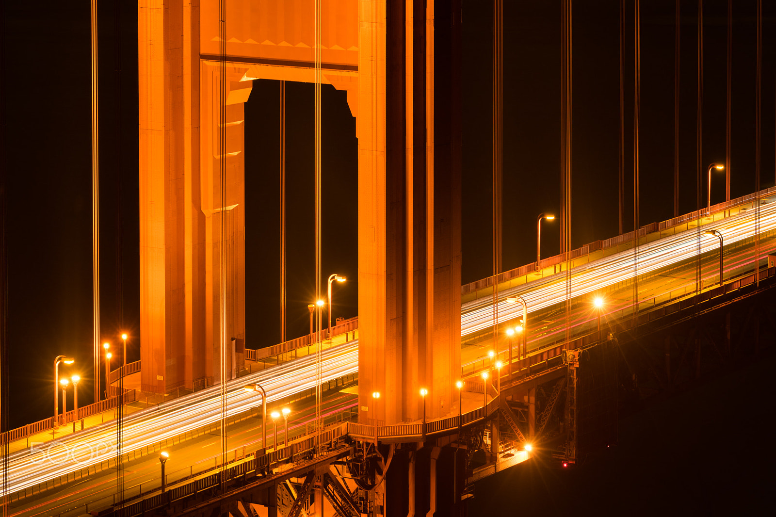 Nikon AF-S Nikkor 70-200mm F2.8G ED VR II sample photo. Golden gate bridge - close up - one photography