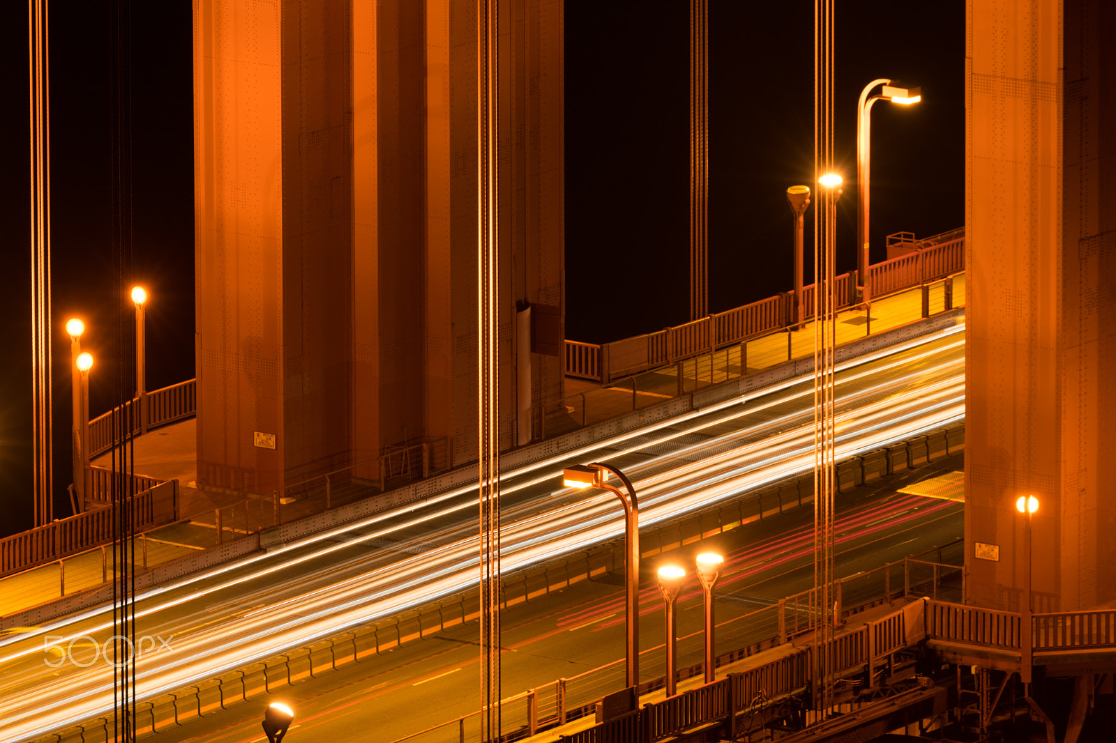 Nikon AF-S Nikkor 70-200mm F2.8G ED VR II sample photo. Golden gate bridge - close up - two photography