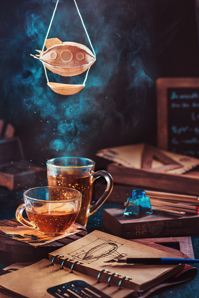 Steampunk tea (with a blimp) by Dina Belenko on 500px.com