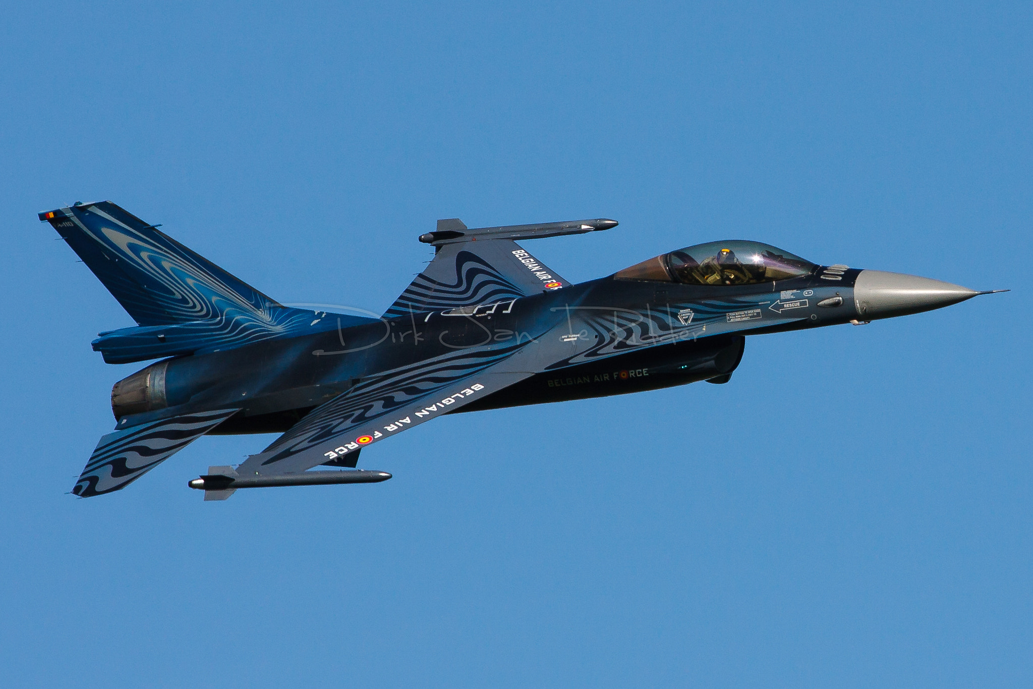 Canon EOS 40D + Canon EF 400mm F5.6L USM sample photo. Belgian air component f-16am fighting falcon fa-110 photography