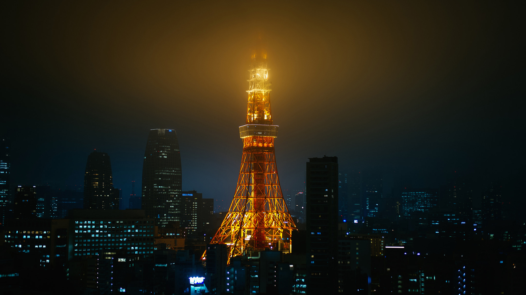Nikon D3S + Nikon AF-S Nikkor 50mm F1.8G sample photo. Tokyo tower photography