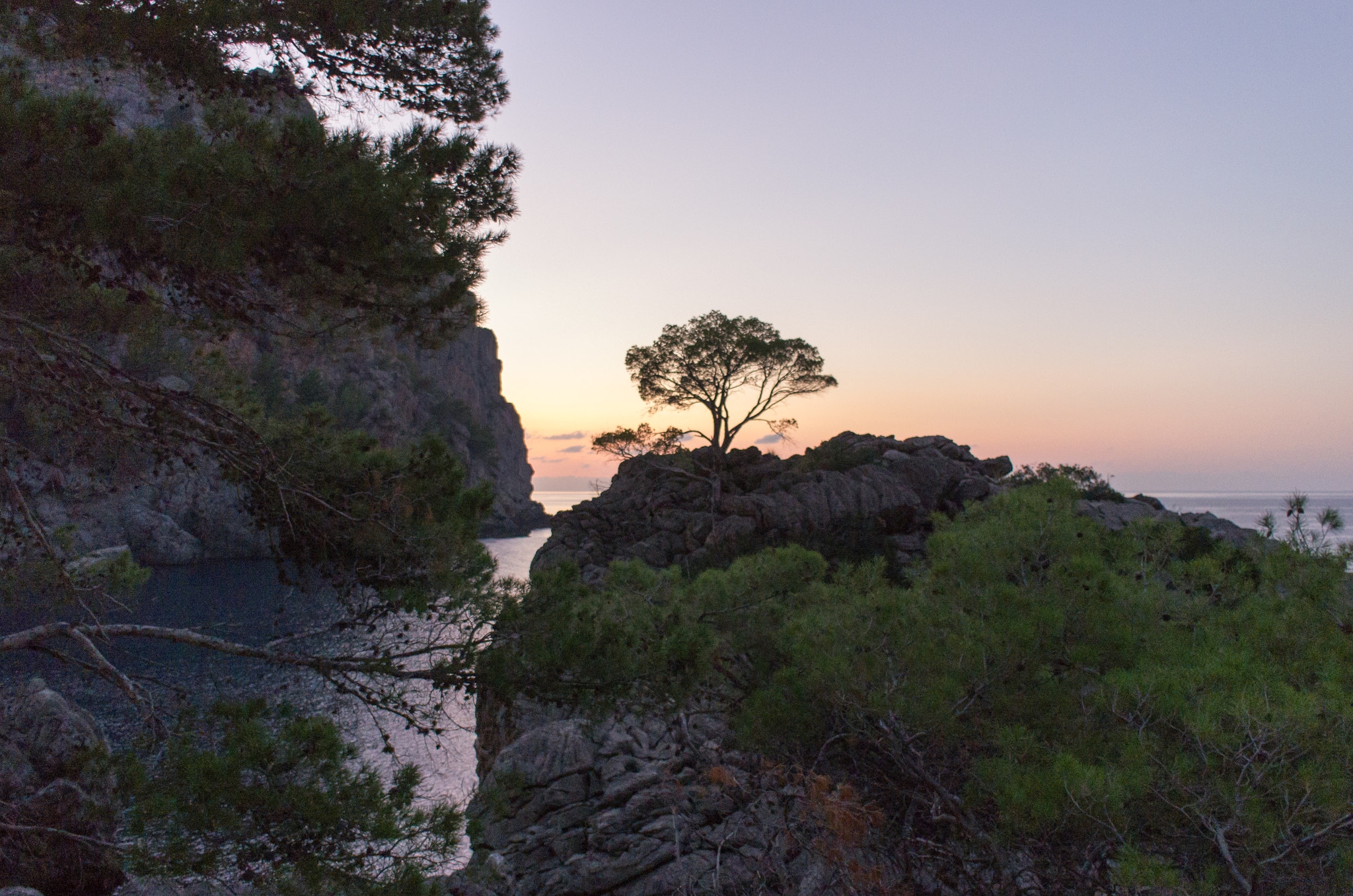 Pentax K-5 sample photo. Sunset in sa calobra photography