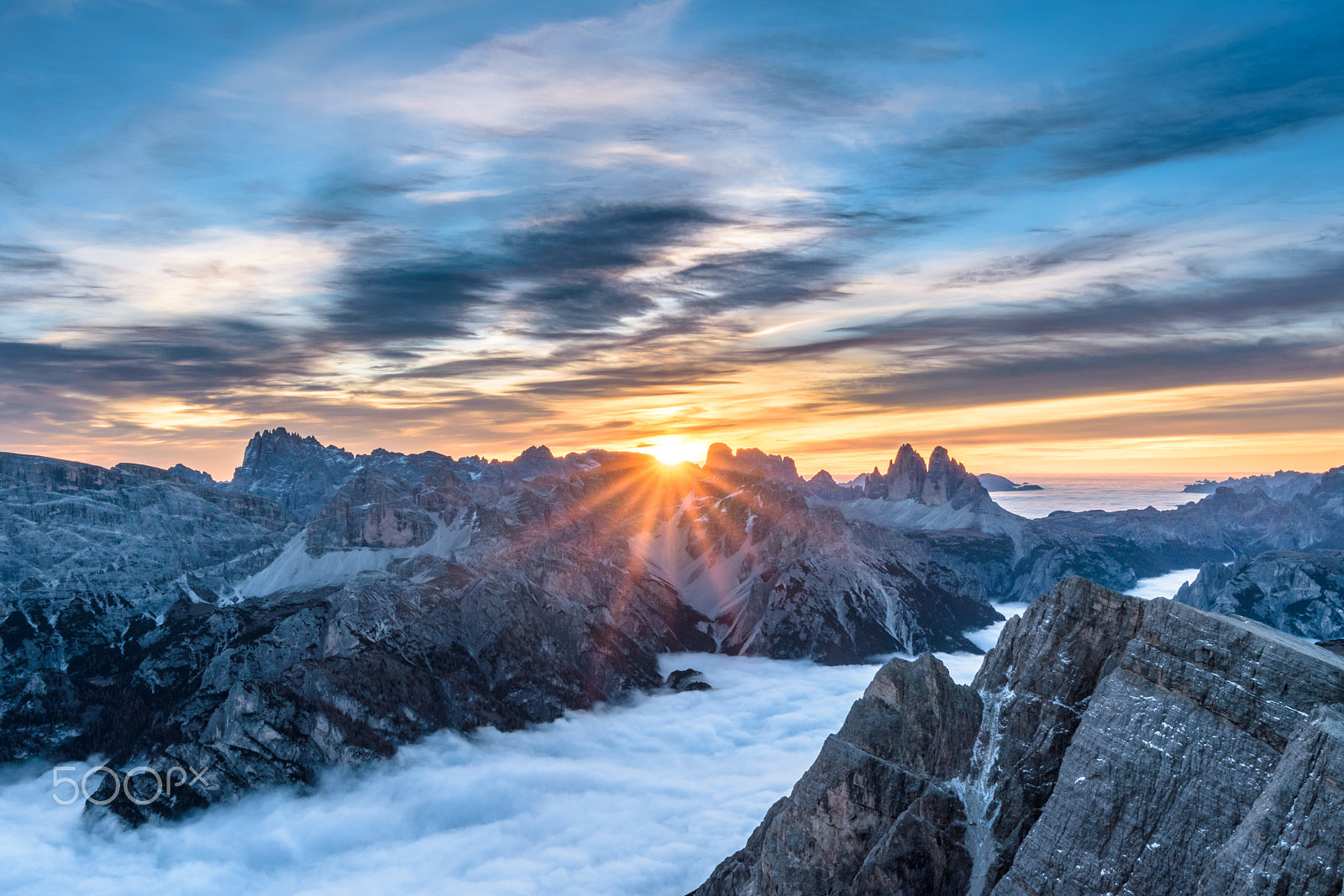 Nikon D5500 + Tokina AT-X 11-20 F2.8 PRO DX (AF 11-20mm f/2.8) sample photo. Colourful sunrise in the dolomites photography