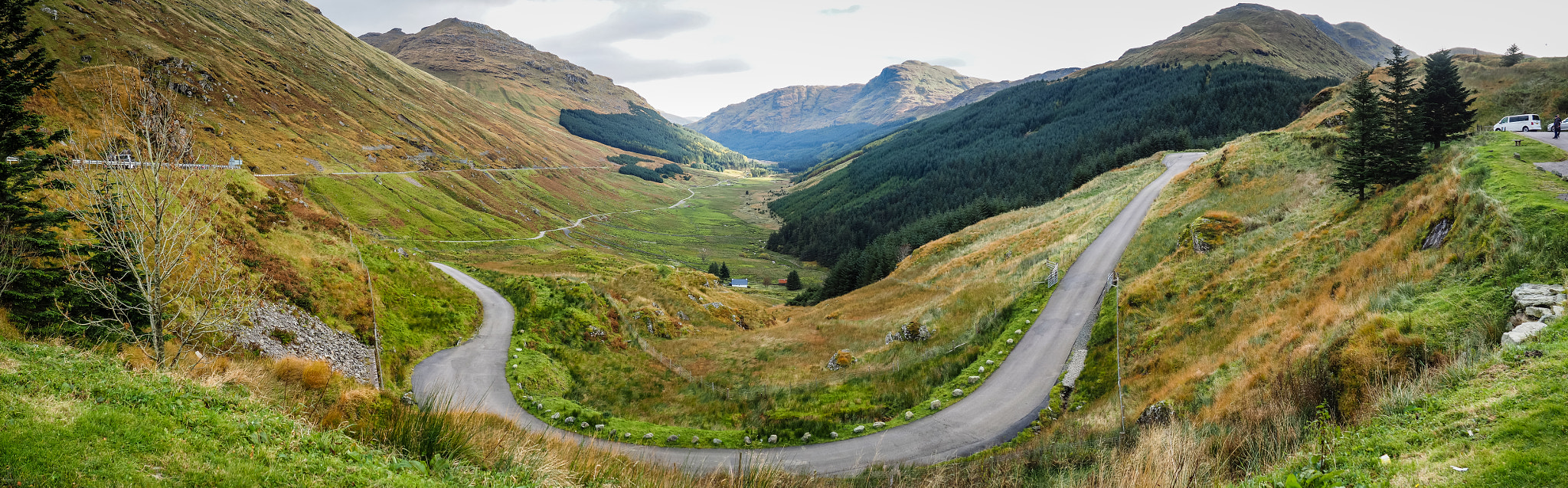 Olympus M.Zuiko Digital 14-42mm F3.5-5.6 II R sample photo. Rest and be thankful viewpoint, scotland photography