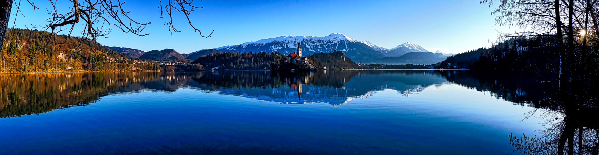 Sony E 10-18mm F4 OSS sample photo. Lake bled panorama photography