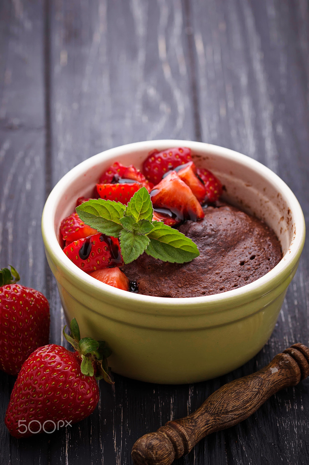 Sigma 105mm F2.8 EX DG OS HSM sample photo. Chocolate cake in ramekin prepared in microwave photography