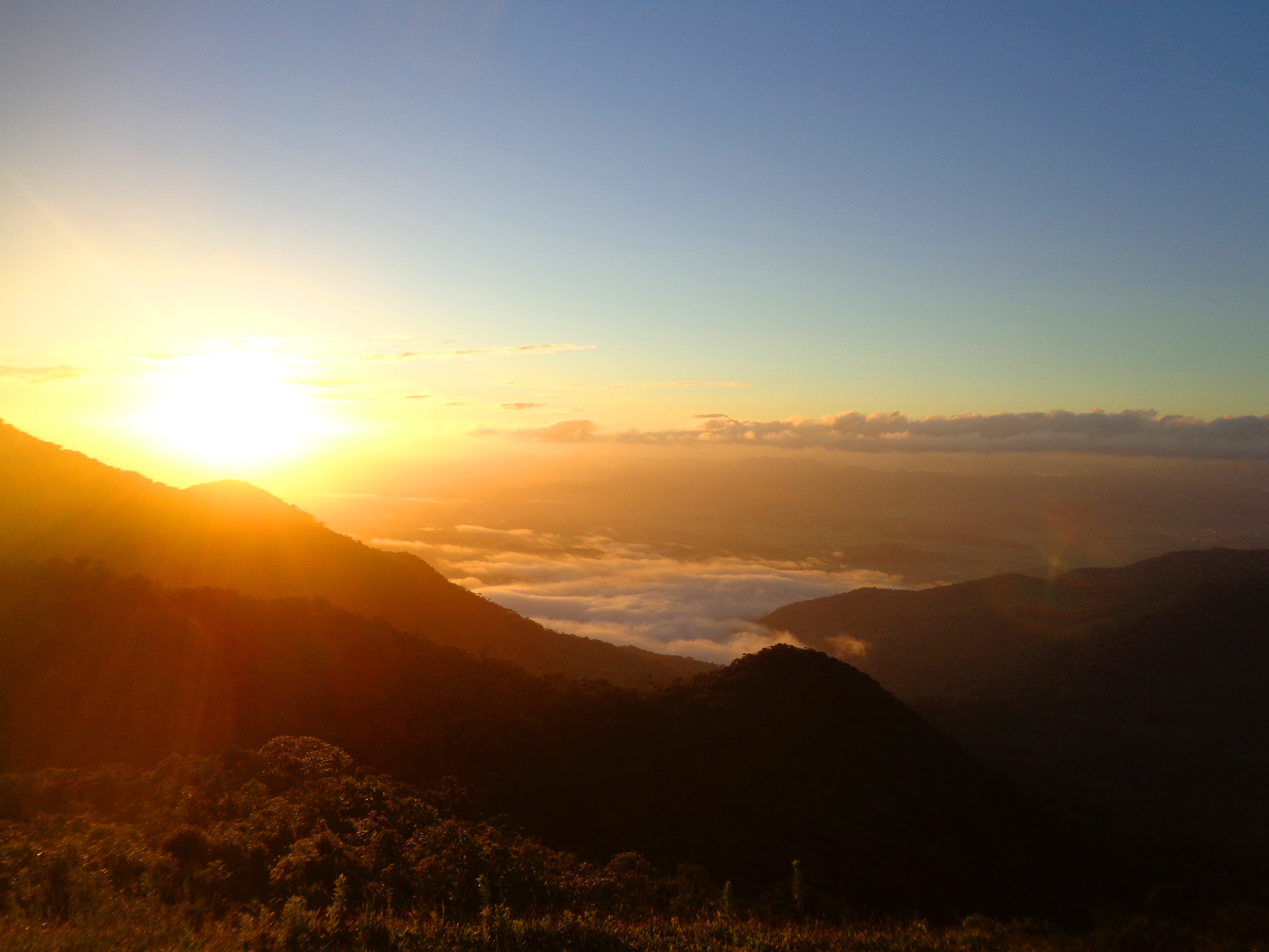 Sony DSC-W630 sample photo. Sunrise at morro da boa vista 5 photography