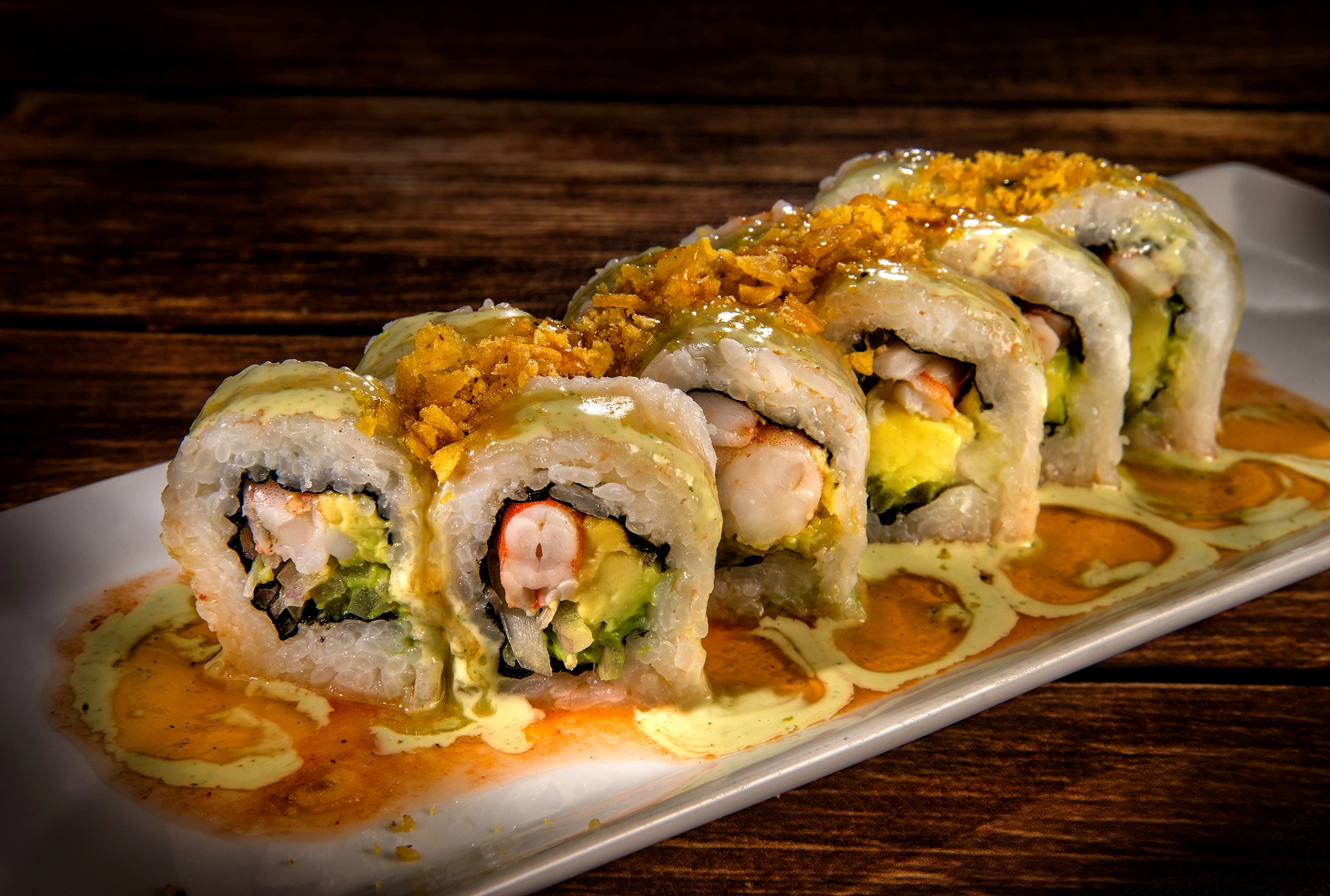 Nikon AF Nikkor 24-85mm F2.8-4D IF sample photo. Rolls de sushi. photography