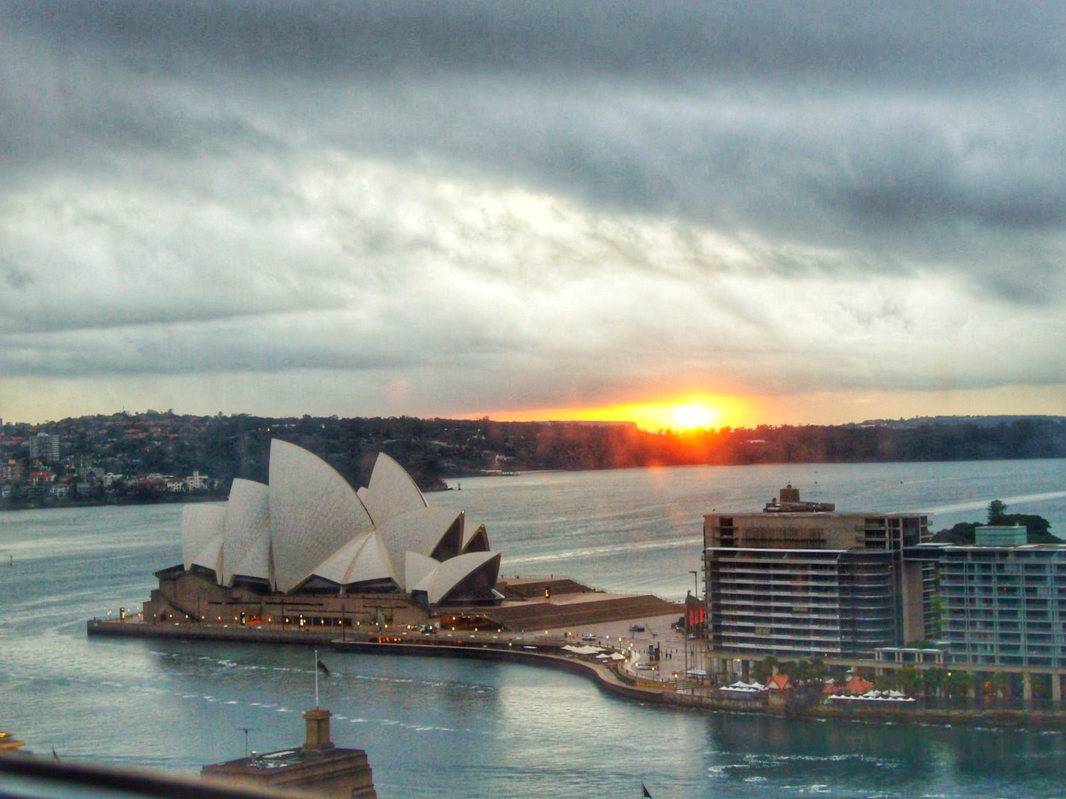 Panasonic DMC-FX01 sample photo. From my window. opera house, sydney australia. photography