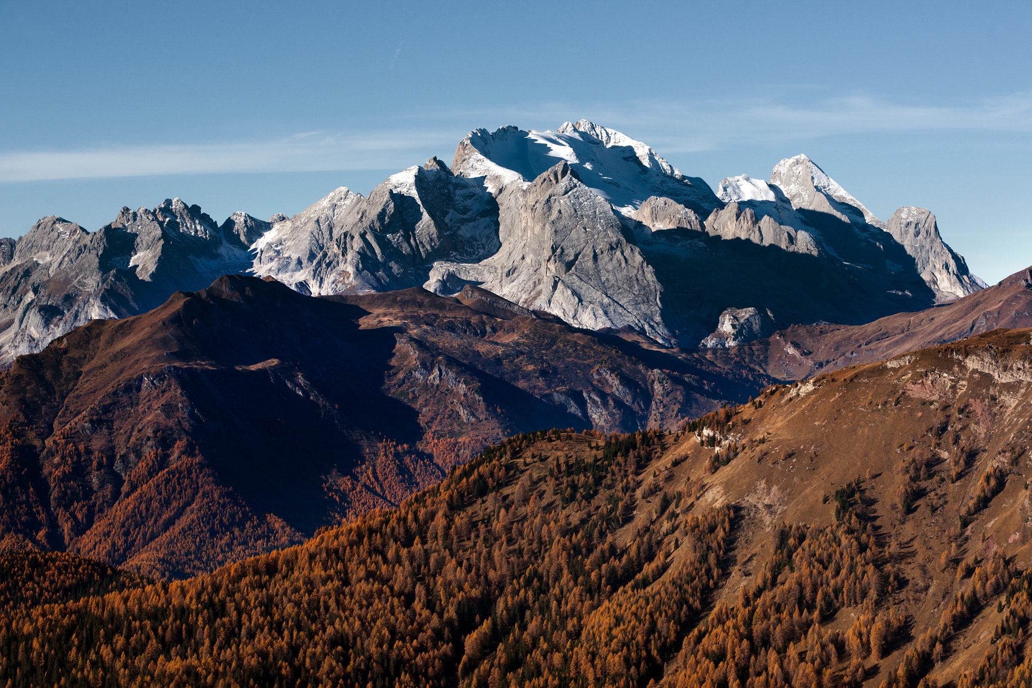 Sony Alpha DSLR-A900 + Minolta/Sony AF 70-200mm F2.8 G sample photo. Marmolada, autumn photography