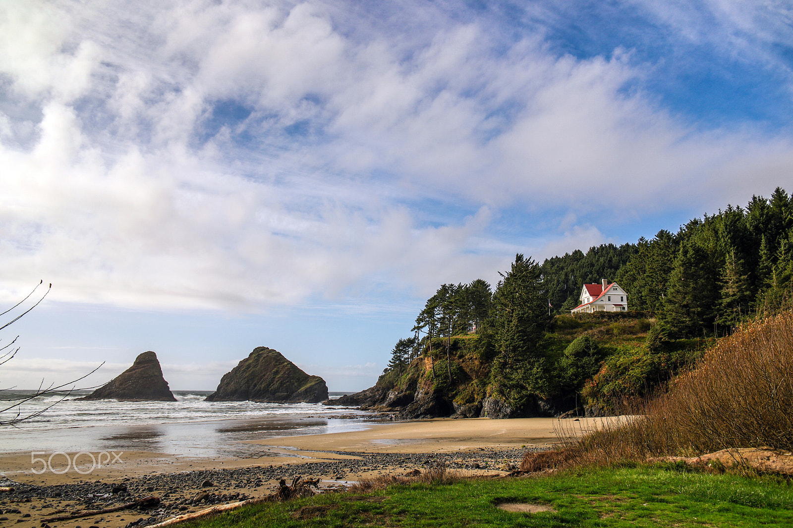 Samsung NX1 + NX 18-200mm F3.5-6.3 sample photo. Heceta head lighthouse, florence, or photography