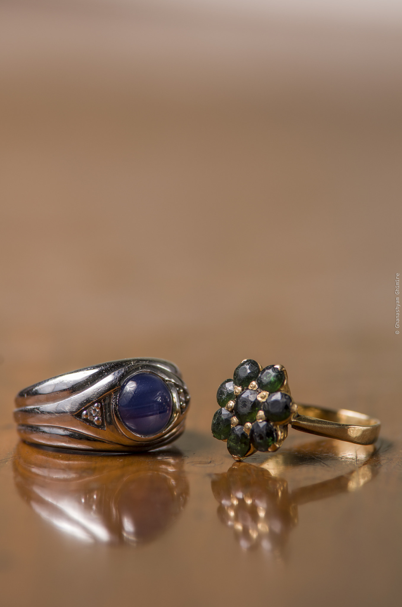 Pentax K-5 sample photo. Mogok ruby / sapphire rings photography