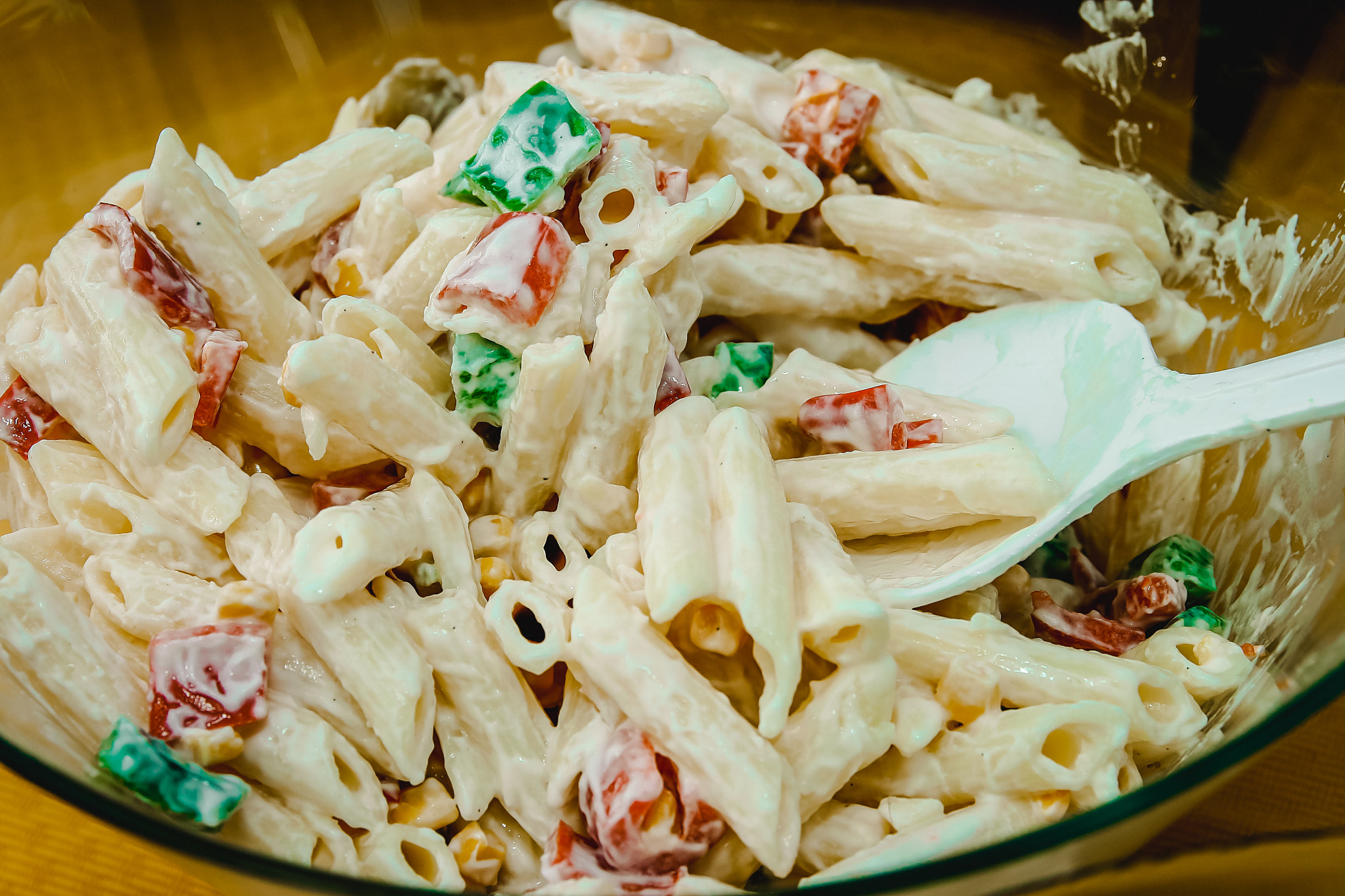 Sigma 18-50mm f/2.8 Macro sample photo. Pasta salad photography