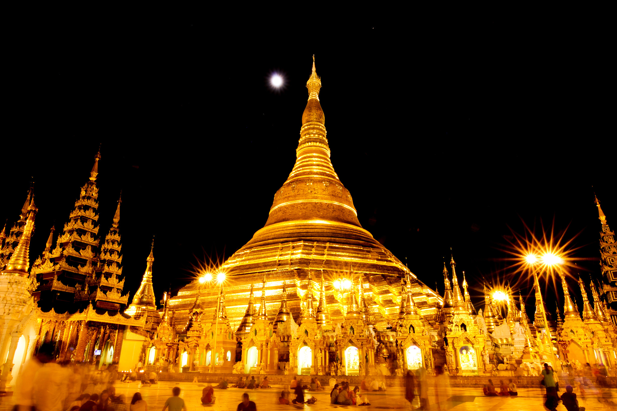 Canon EOS 70D sample photo. Myanmar shwedagon bagoda photography