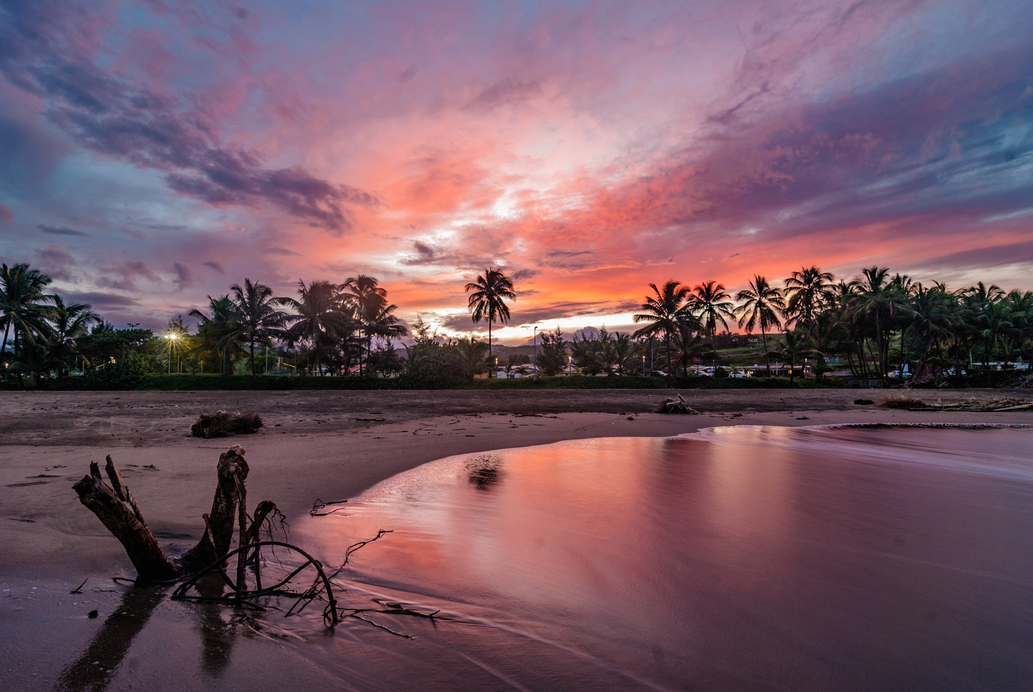 Nikon D80 + Tokina AT-X Pro 12-24mm F4 (IF) DX sample photo. Sunset in sainte marie (french west indies) photography