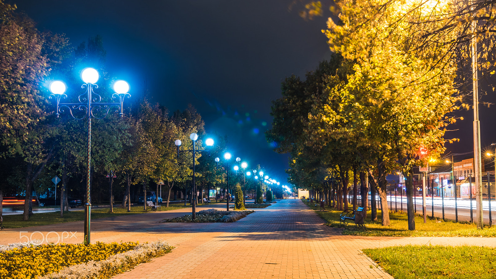 Sony a7 sample photo. Enchantment of the city at night photography