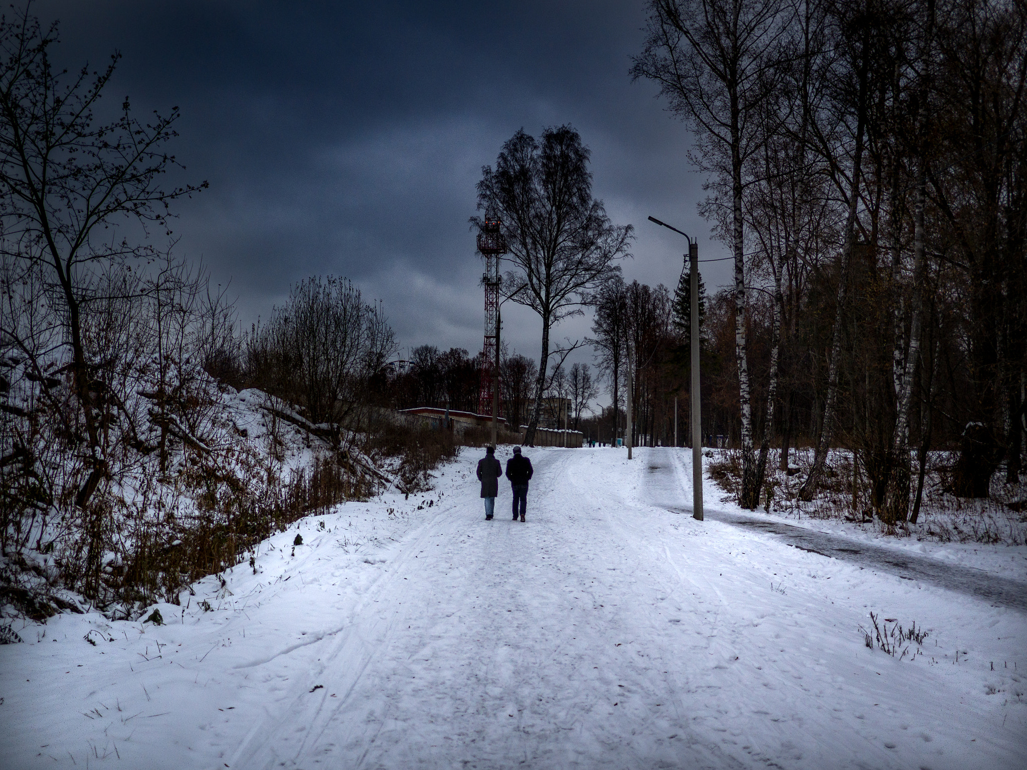 Olympus OM-D E-M10 + Panasonic Lumix G 20mm F1.7 ASPH sample photo. The road through a cold side photography