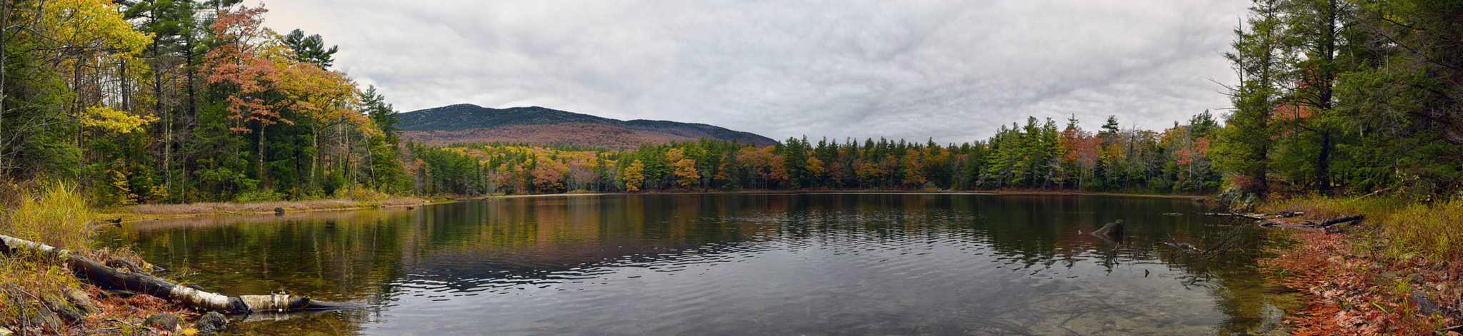 Nikon D3300 + Nikon AF Nikkor 180mm F2.8D ED-IF sample photo. Fall monadnock panorama photography