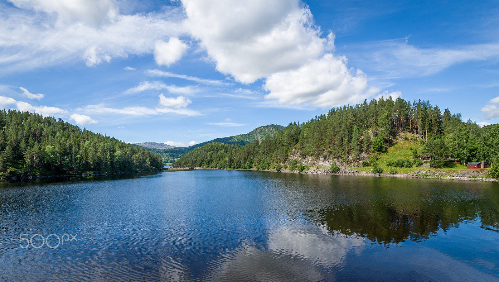 Nikon D3S sample photo. Typical lake landscape of norwegian nature photography