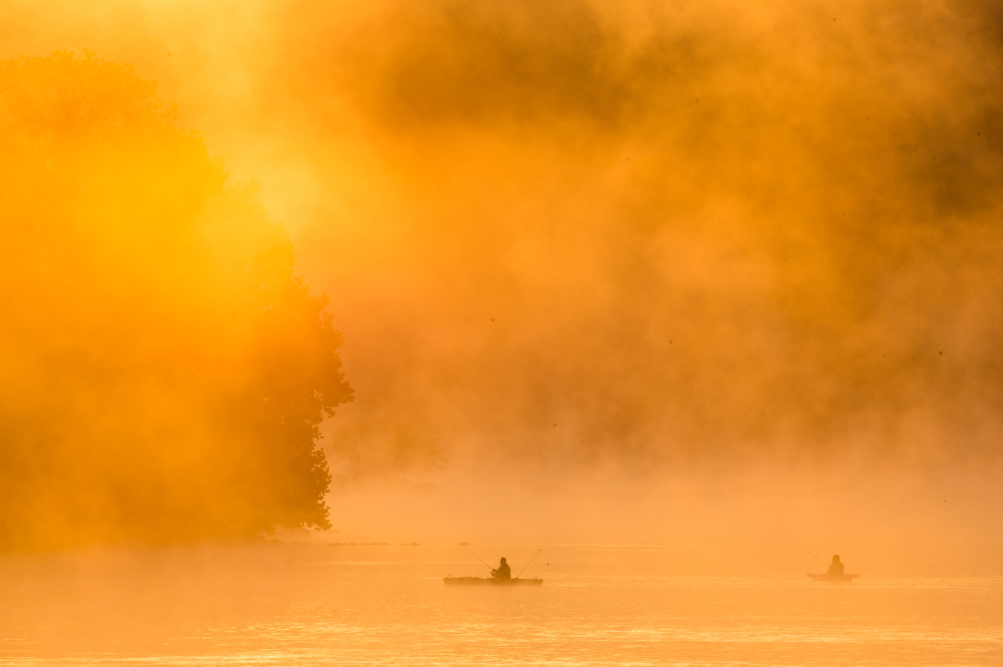 Nikon AF-S Nikkor 200-500mm F5.6E ED VR sample photo. Fishing on the susquehanna river photography
