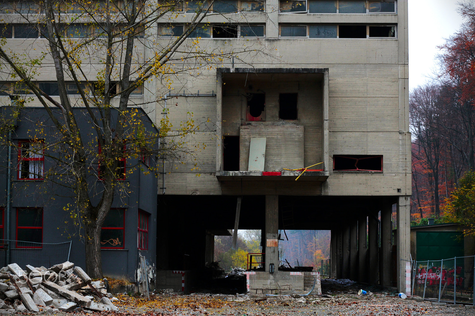 Canon EF 50mm f/1.8 sample photo. Abandoned factory photography