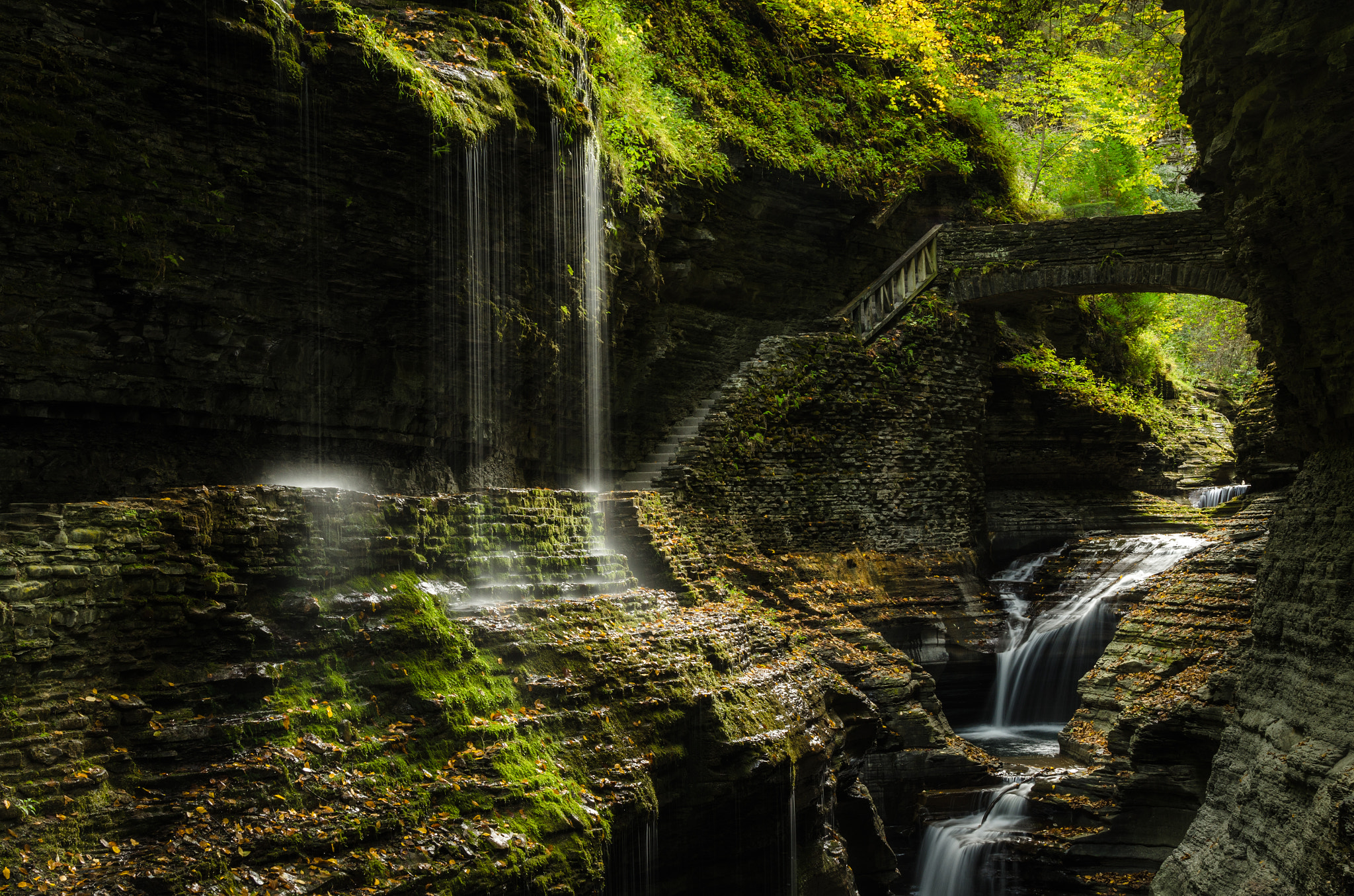 Nikon AF-S Nikkor 24-120mm F4G ED VR sample photo. Rainbow bridge and falls photography
