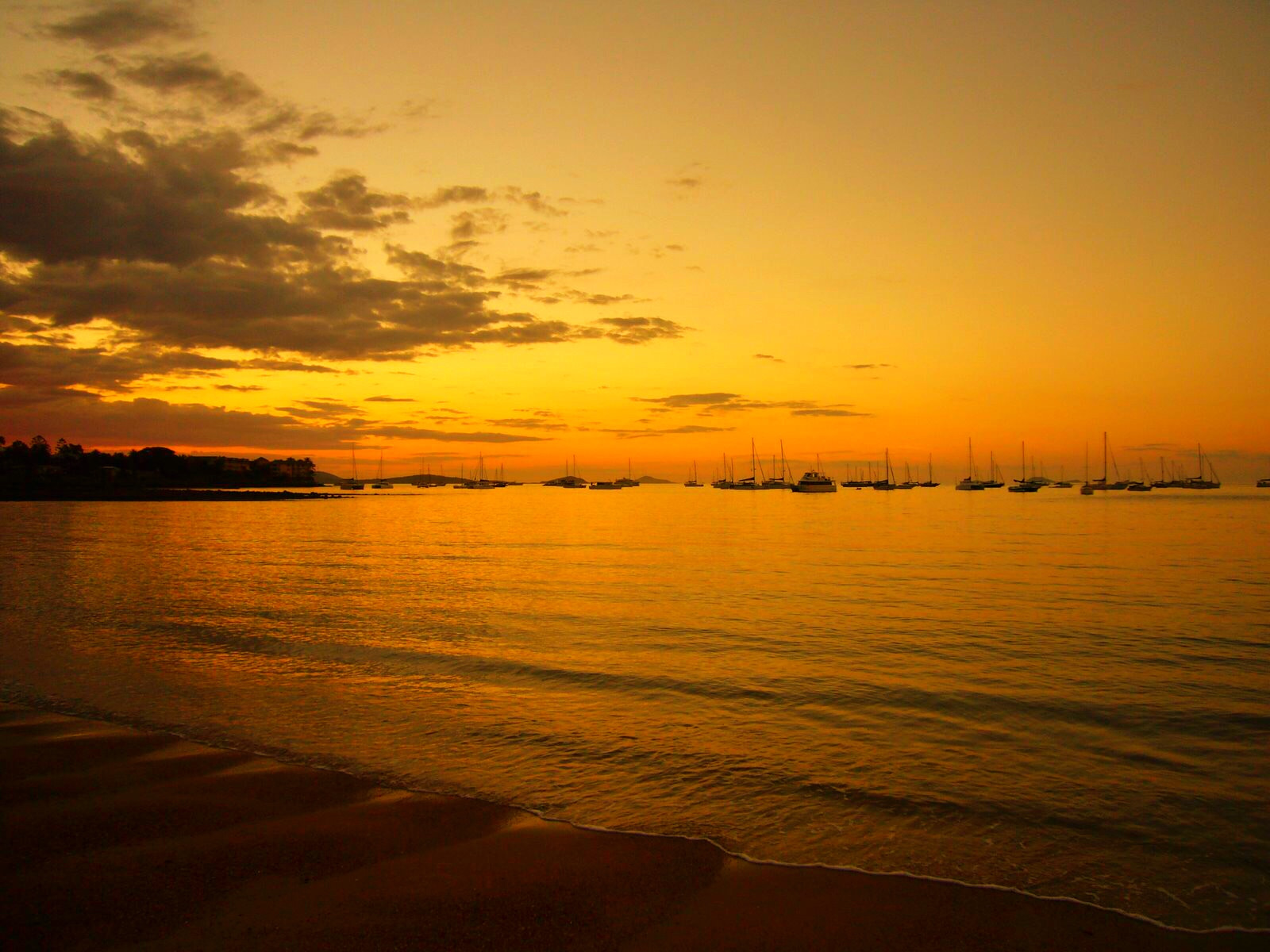 Panasonic DMC-FX01 sample photo. Sunset at whitsunday australia. photography