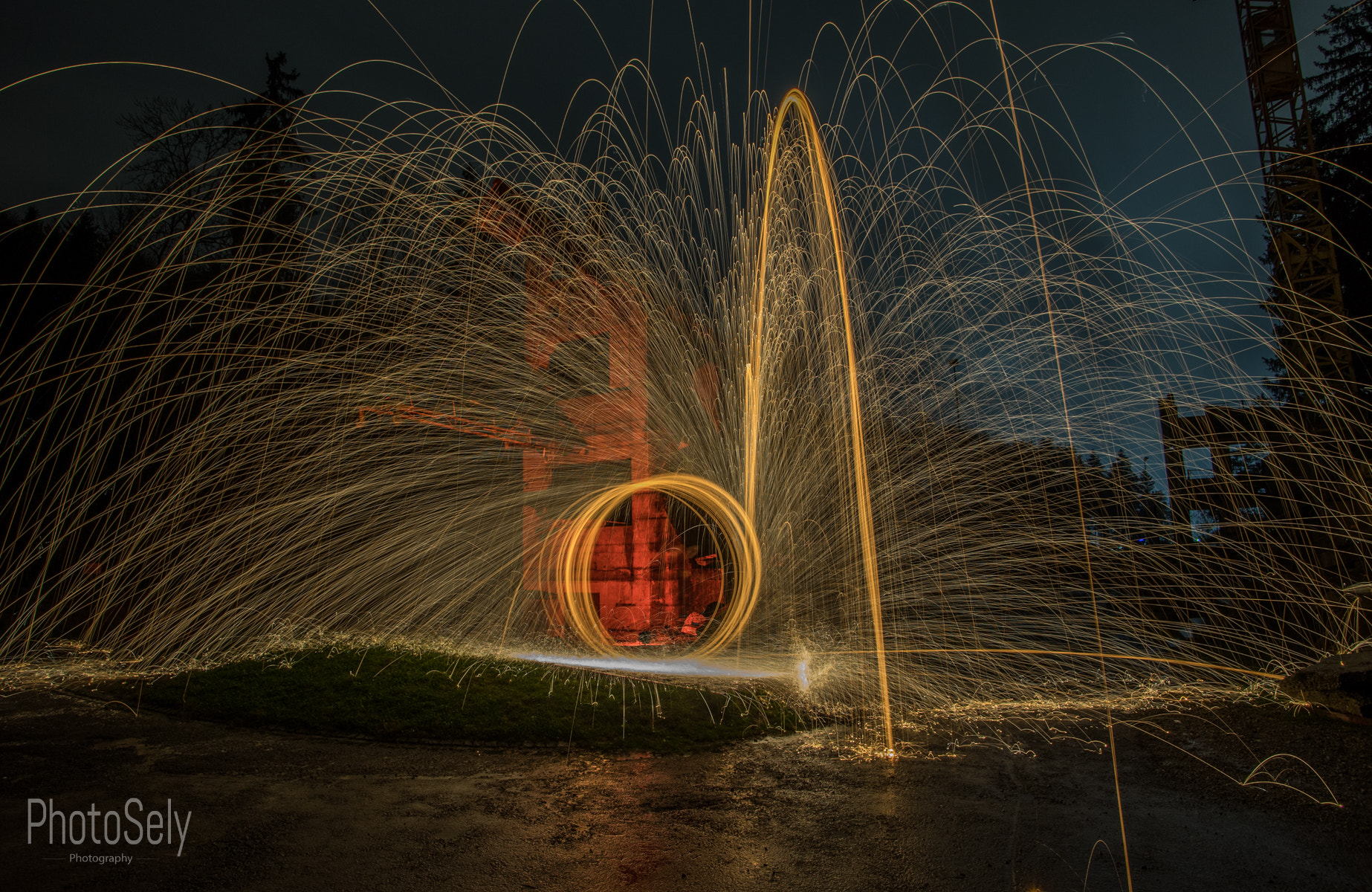 Sony a7 sample photo. Light-painting photography