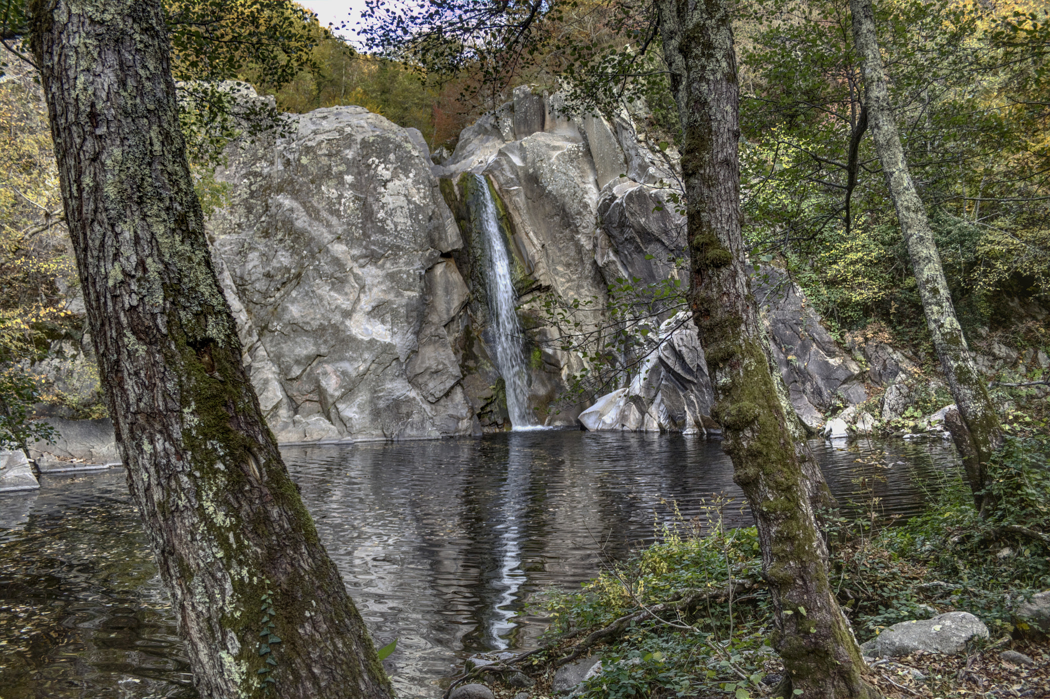Canon EF-S 18-55mm F3.5-5.6 II sample photo. St. barbara waterfall photography