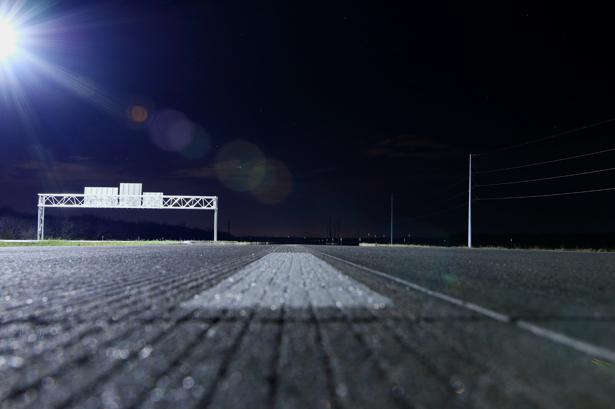 Sigma 24mm F1.4 DG HSM Art sample photo. Night highway photography