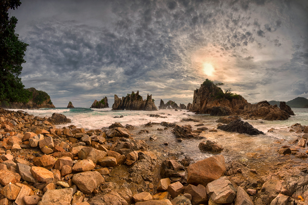Gigi Hiu Beach, Pegadung, Lampung, Indonesia by Kristianus Setyawan on 500px.com