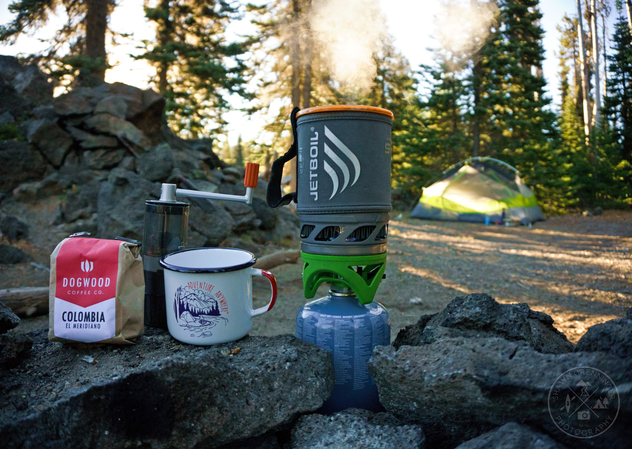 Coffe, Camp & Morning Light