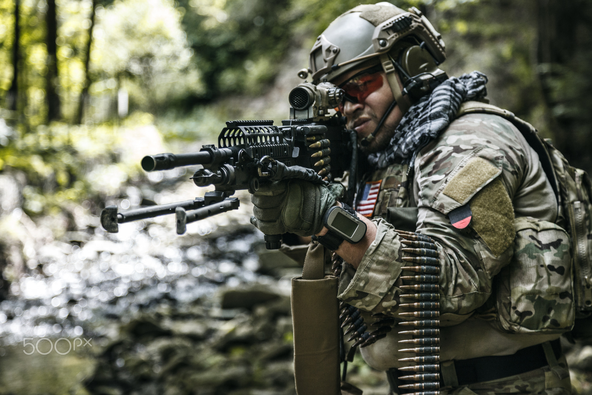 army ranger machine gunner